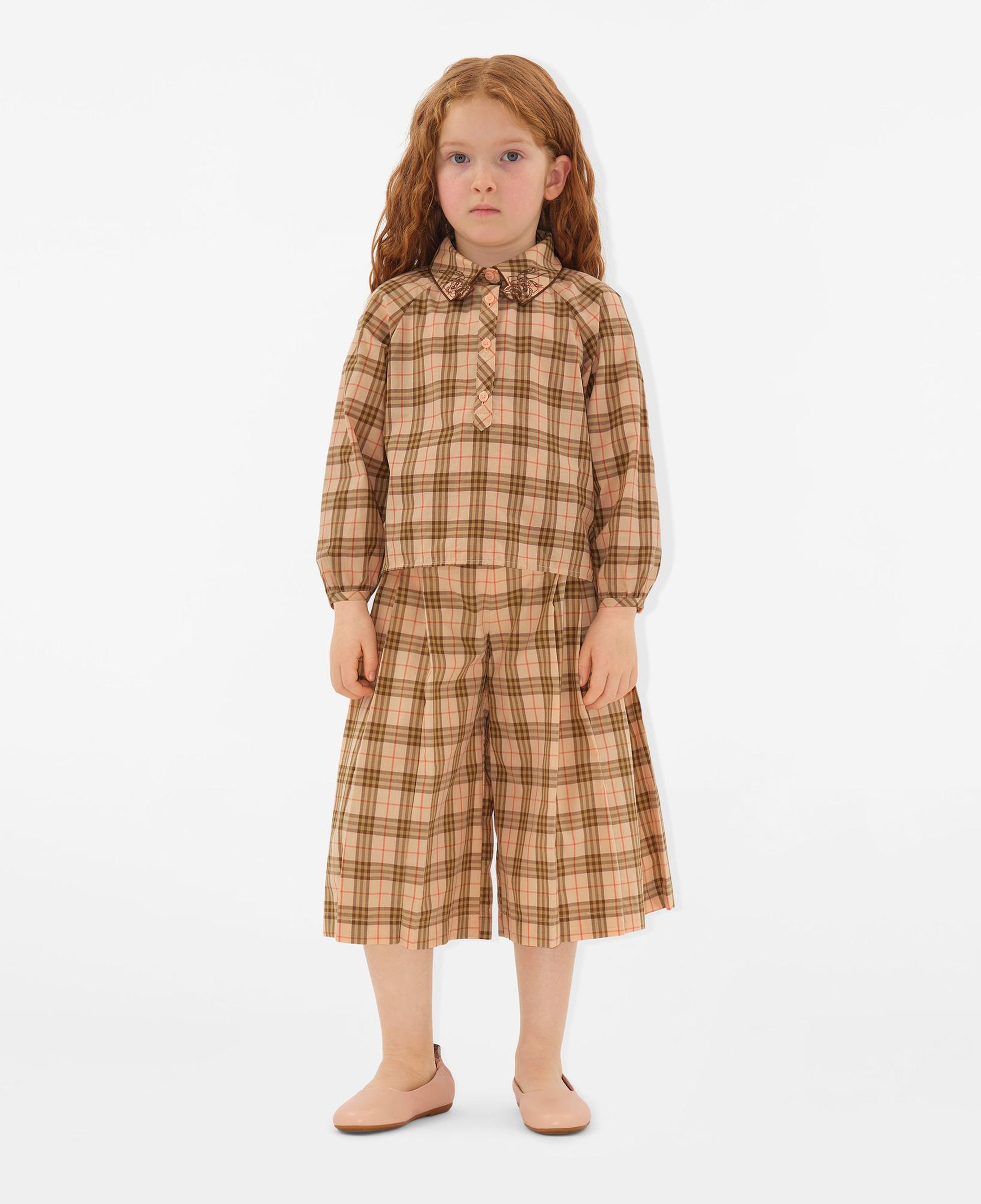Burberry Dalia Cotton Culottes Çocuk Pembe Pantolon