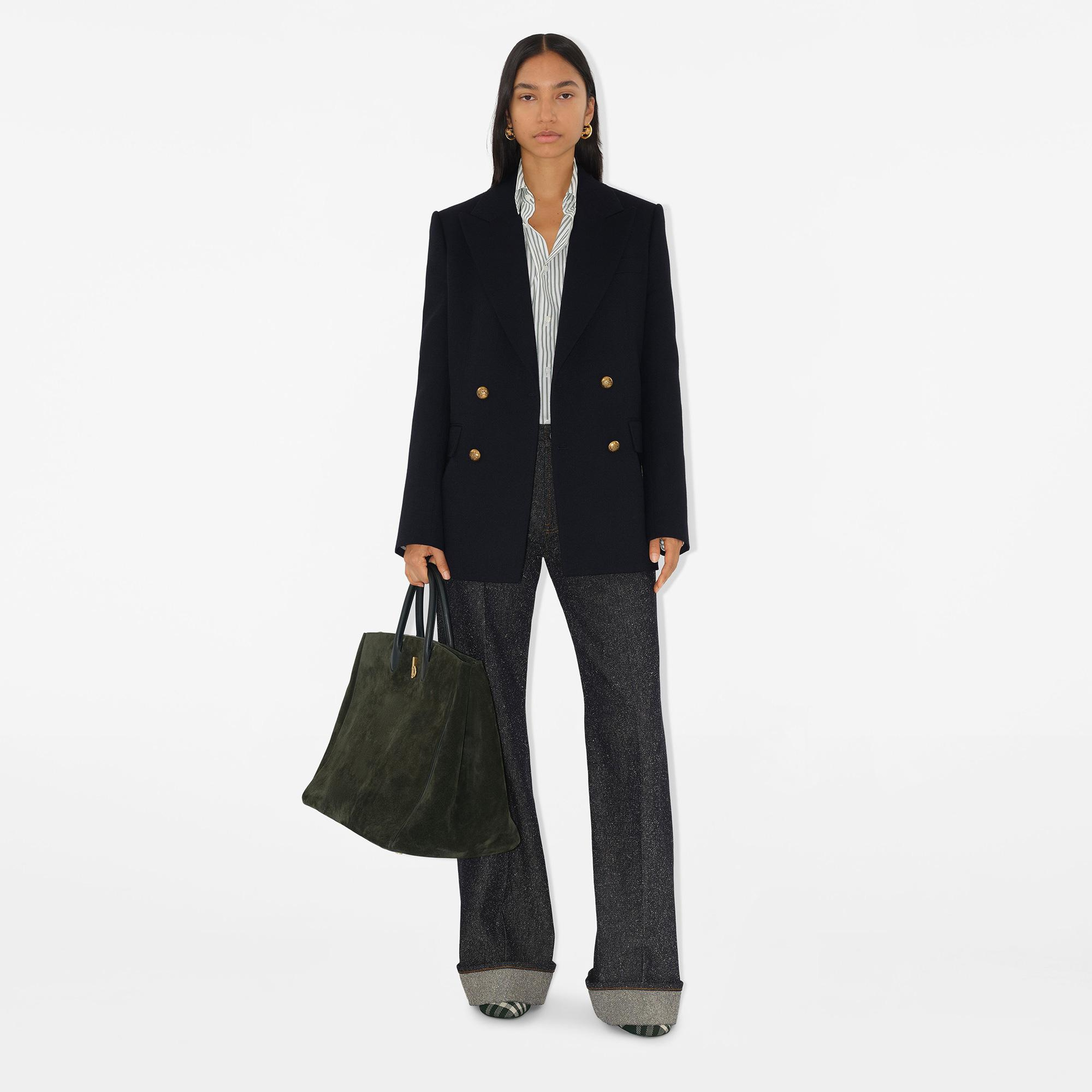 Burberry Wool Tailored Kadın Lacivert Ceket