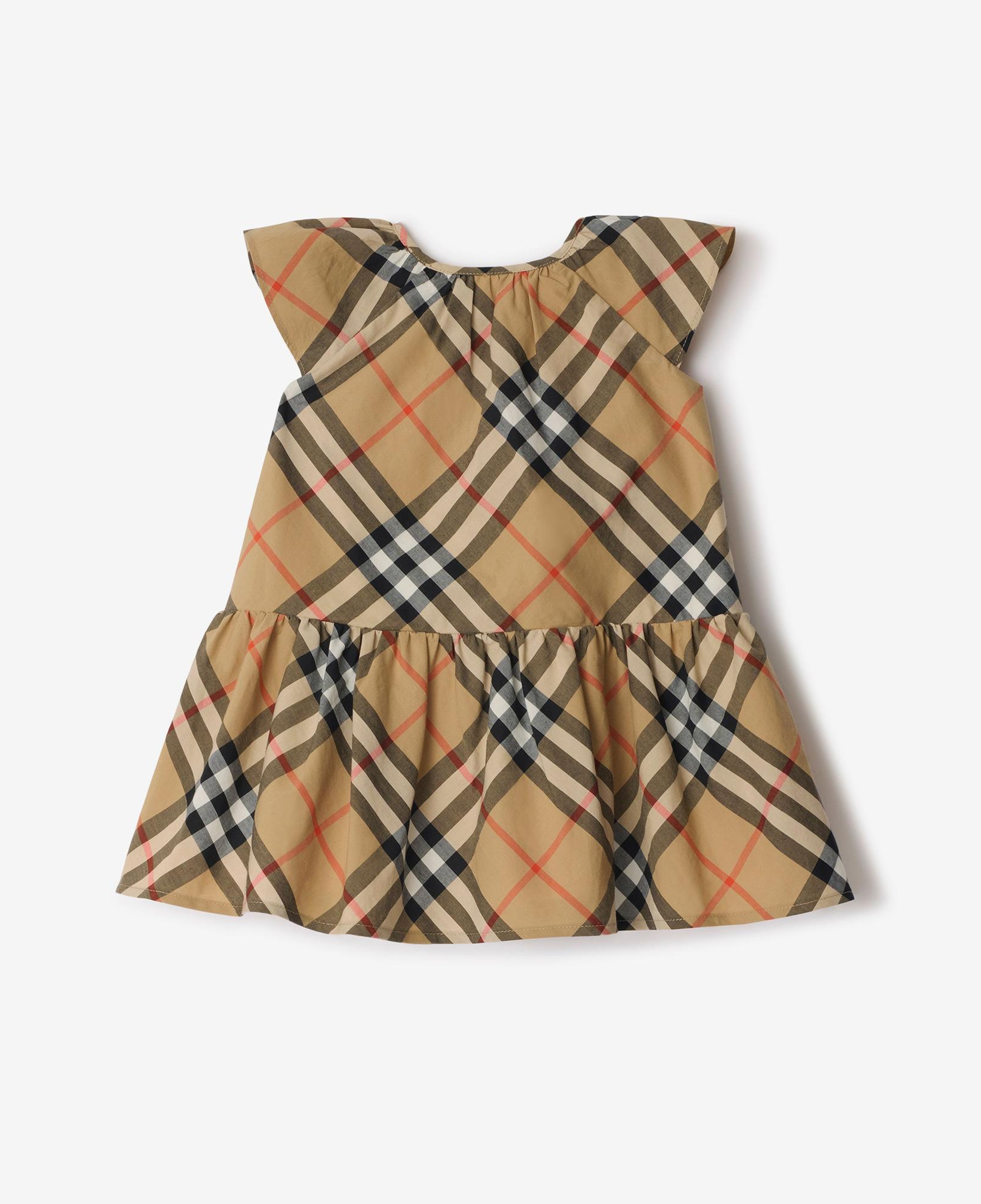 Burberry Talley Cotton Çocuk Bej Elbise