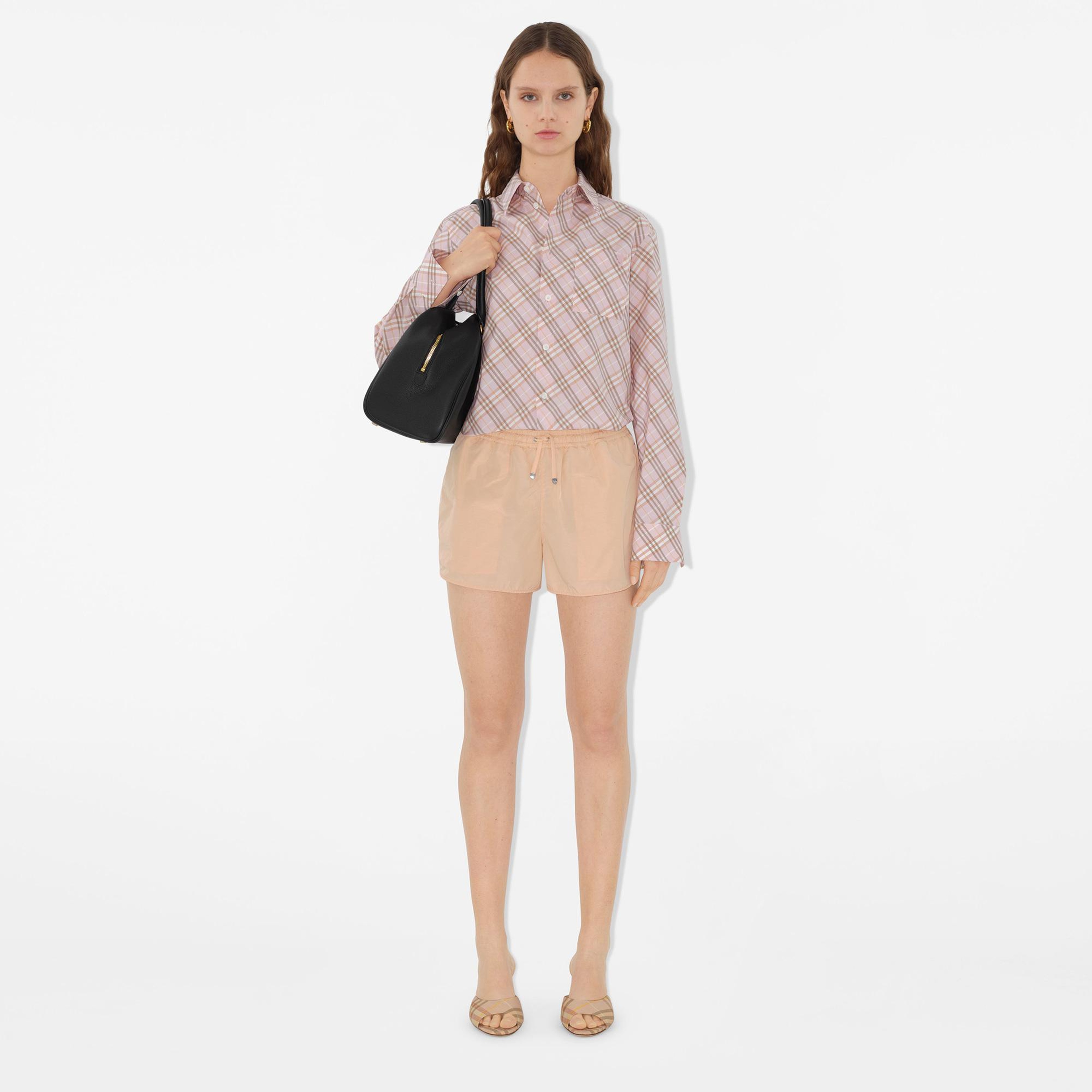 Burberry Cie Nylon Cotton Kadın Krem Şort
