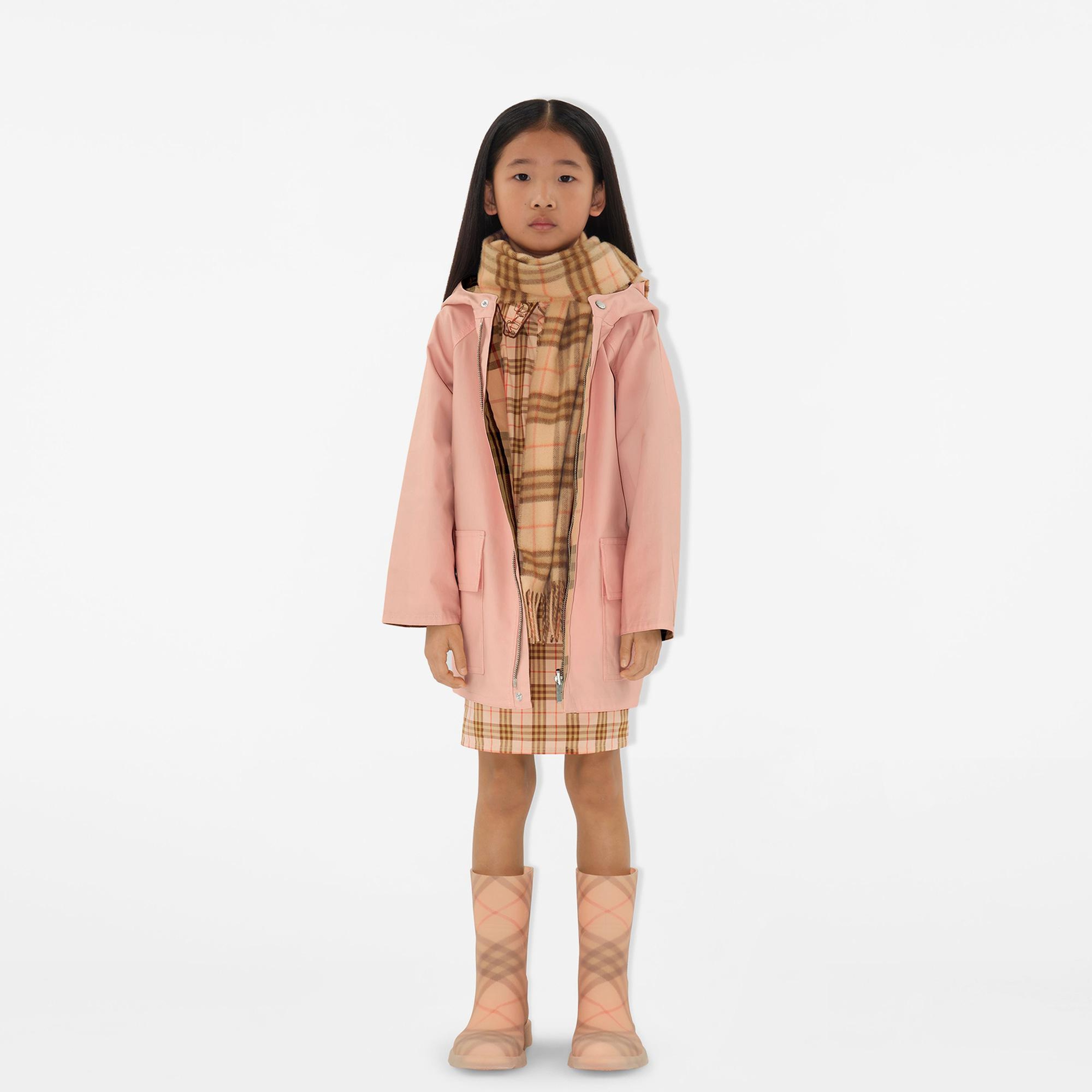 Burberry Marsh High Rubber Çocuk Pembe Bot