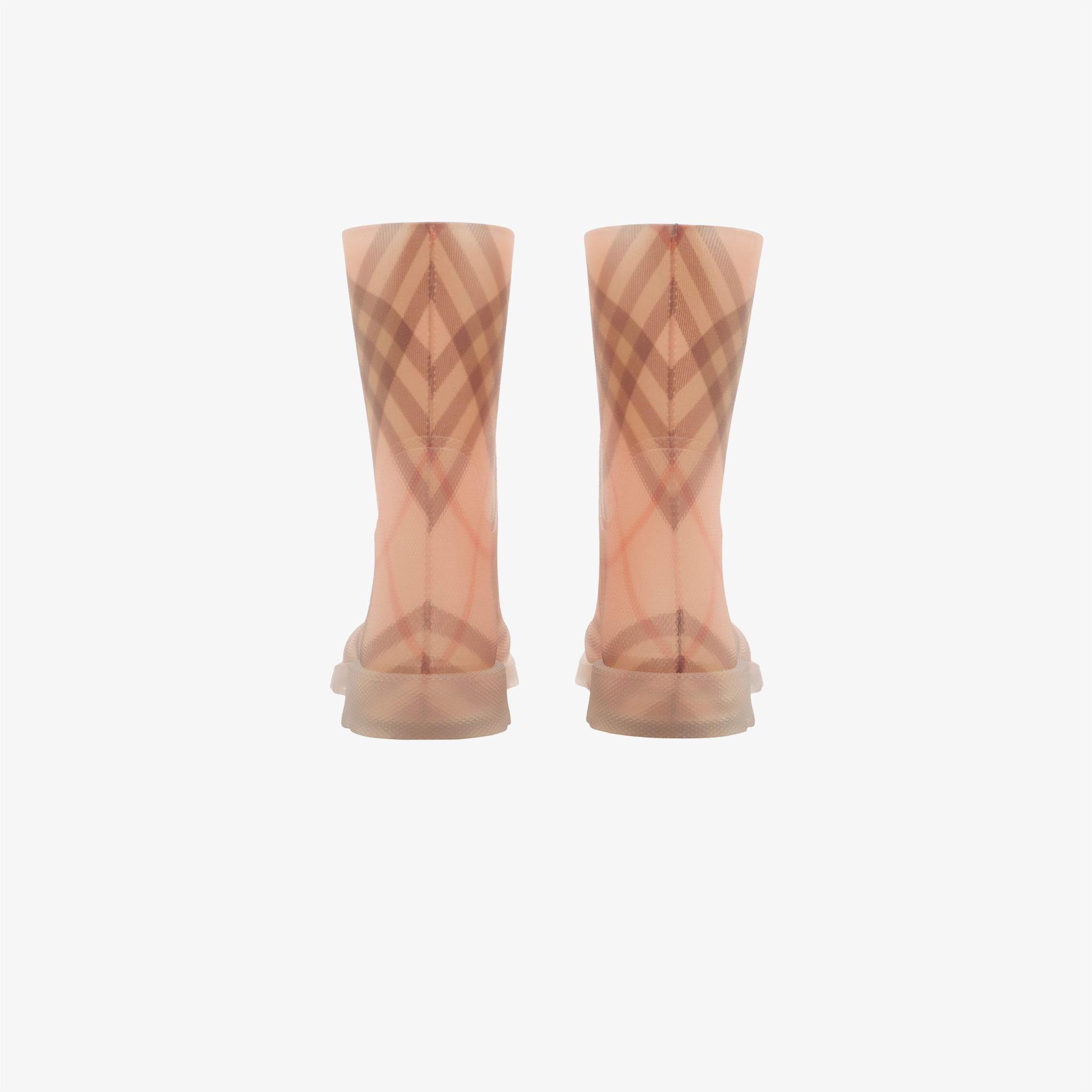 Burberry Marsh High Rubber Çocuk Pembe Bot