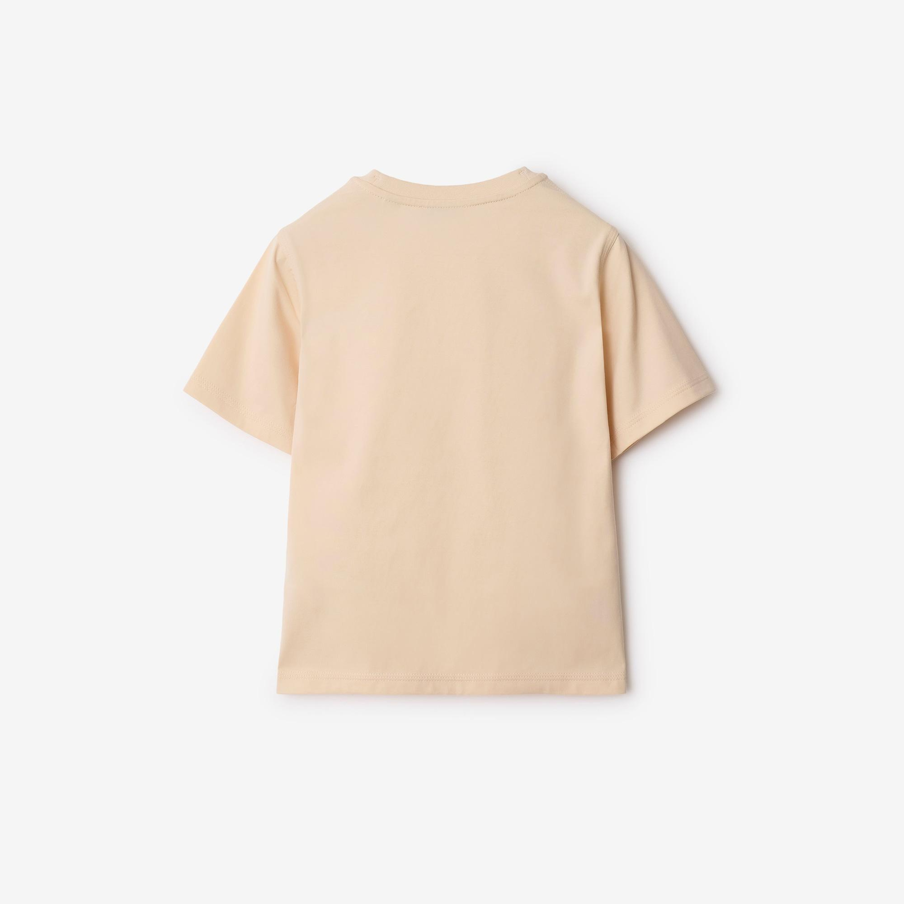 Burberry Cedar Rope Laces Cotton Çocuk Krem T-Shirt