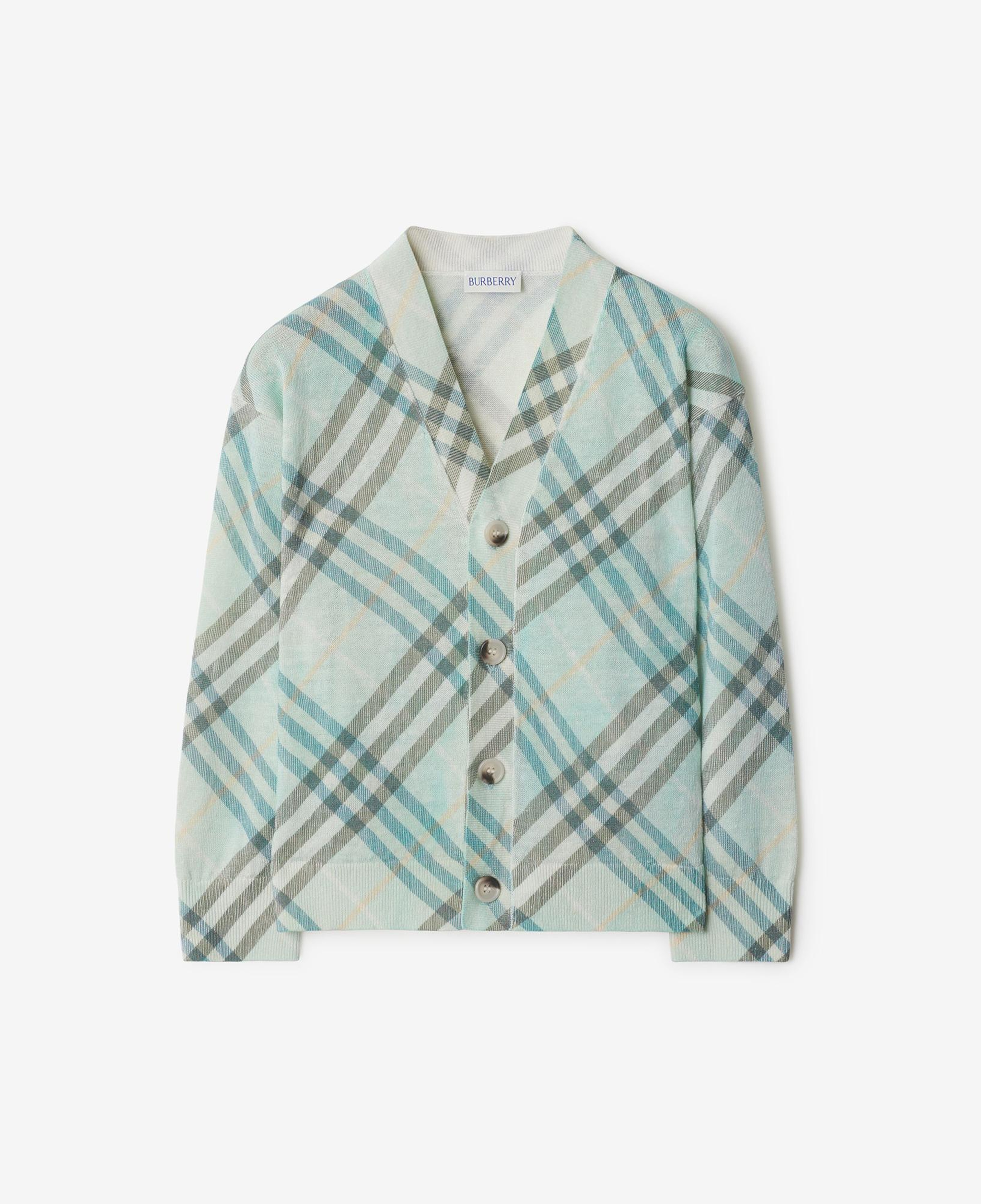 Burberry Romie Linen Nylon Cardigan Çocuk Krem Hırka