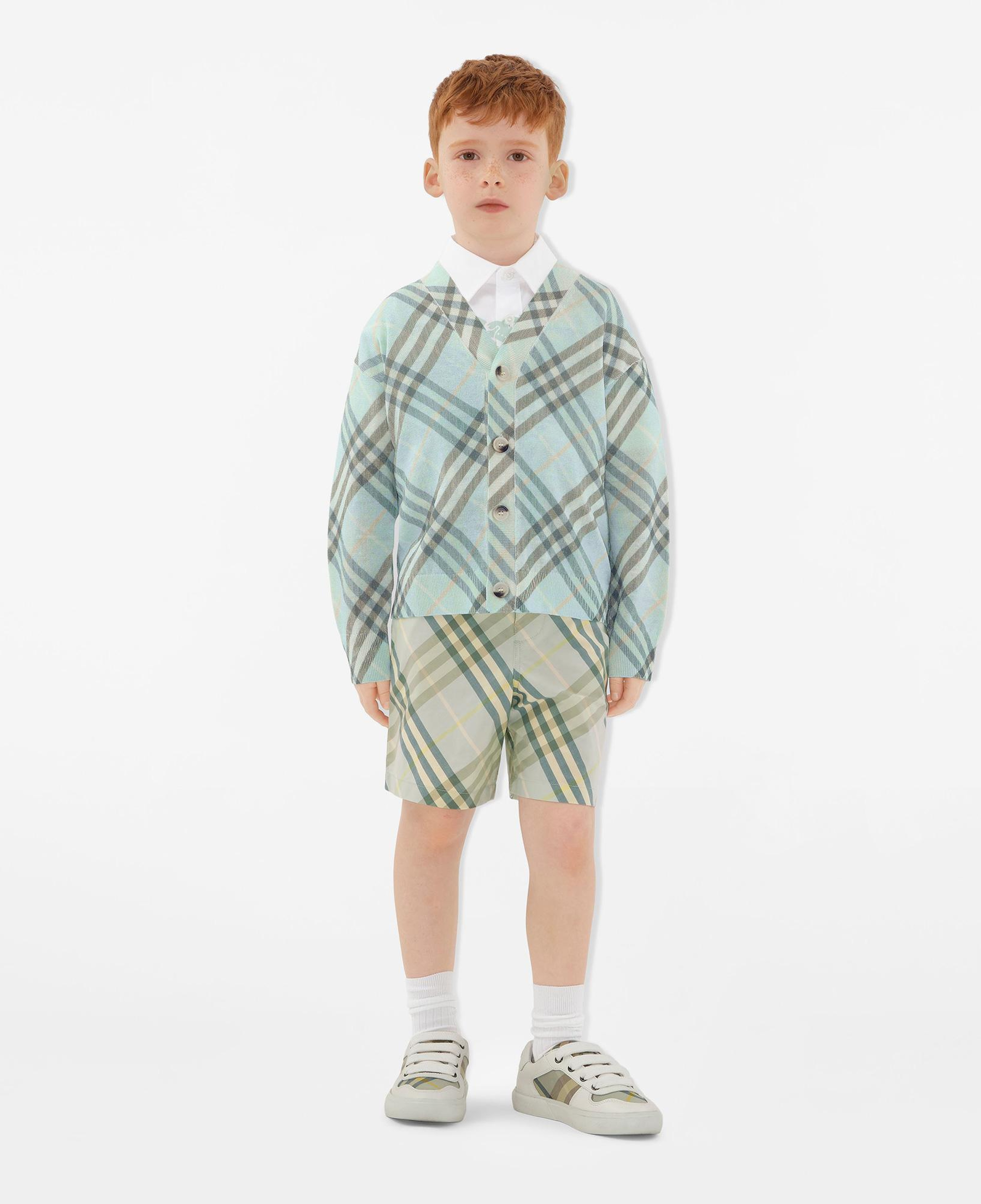 Burberry Romie Linen Nylon Cardigan Çocuk Krem Hırka