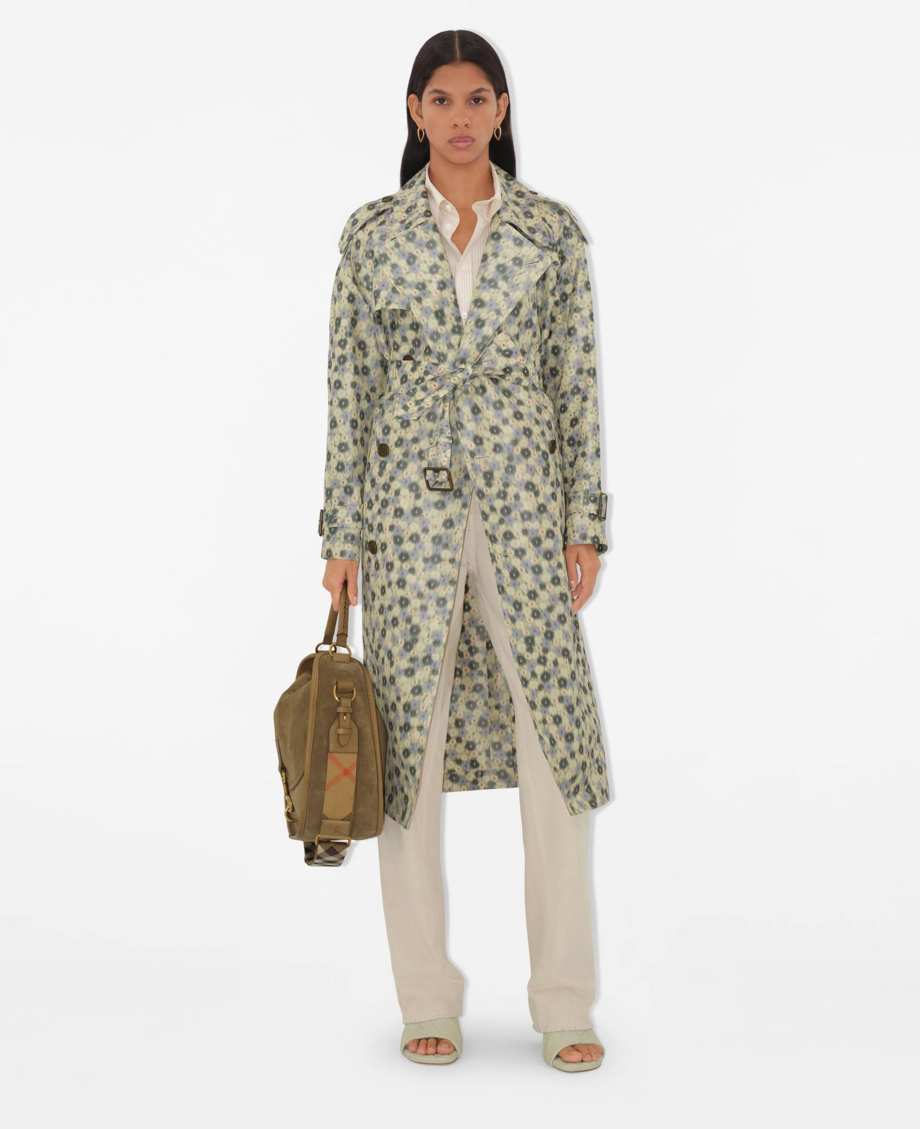 Burberry Cas Long Daisy Lightweight Kadın Sarı Trençkot