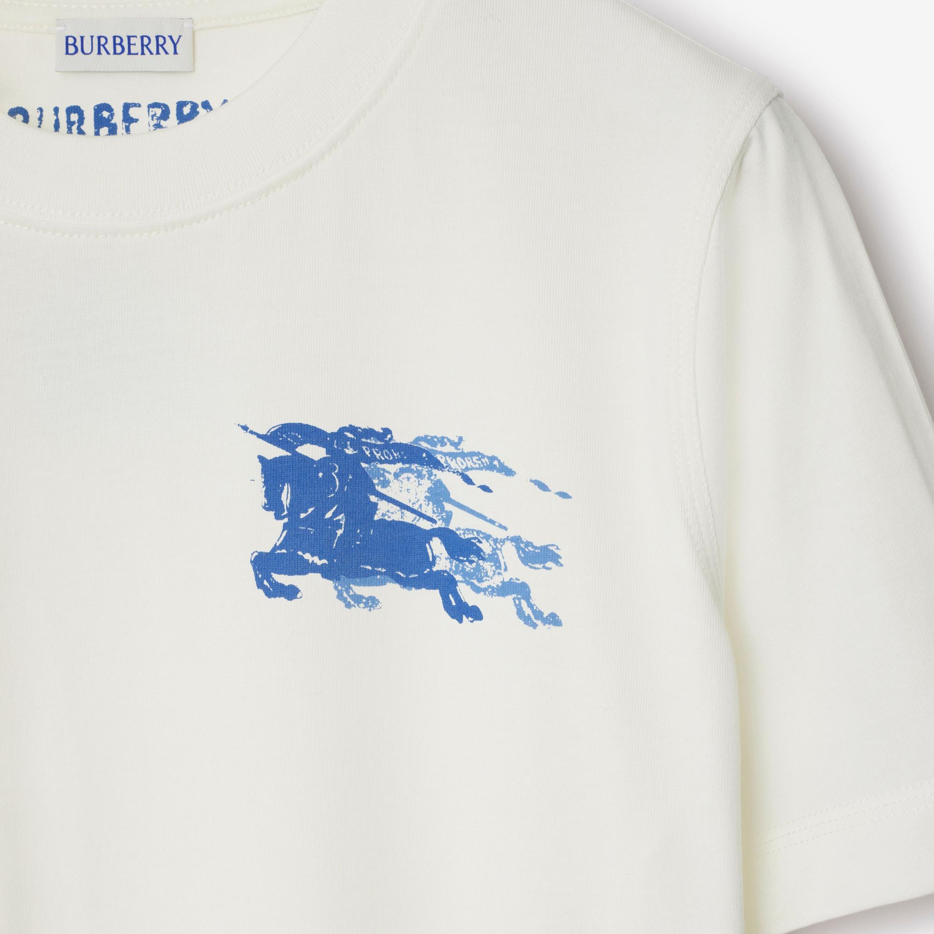 Burberry For Cotton Kadın Beyaz T-Shirt