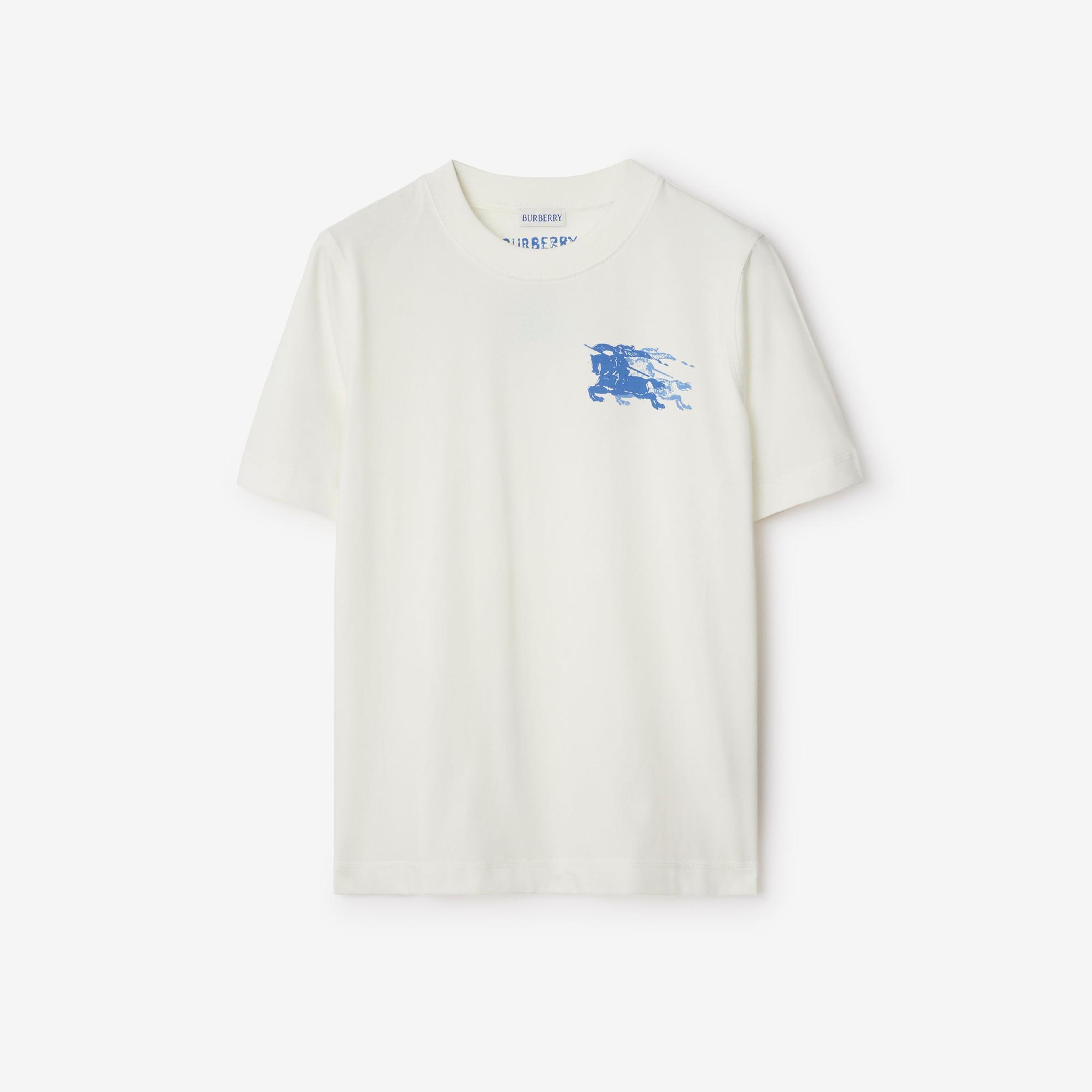 Burberry For Cotton Kadın Beyaz T-Shirt