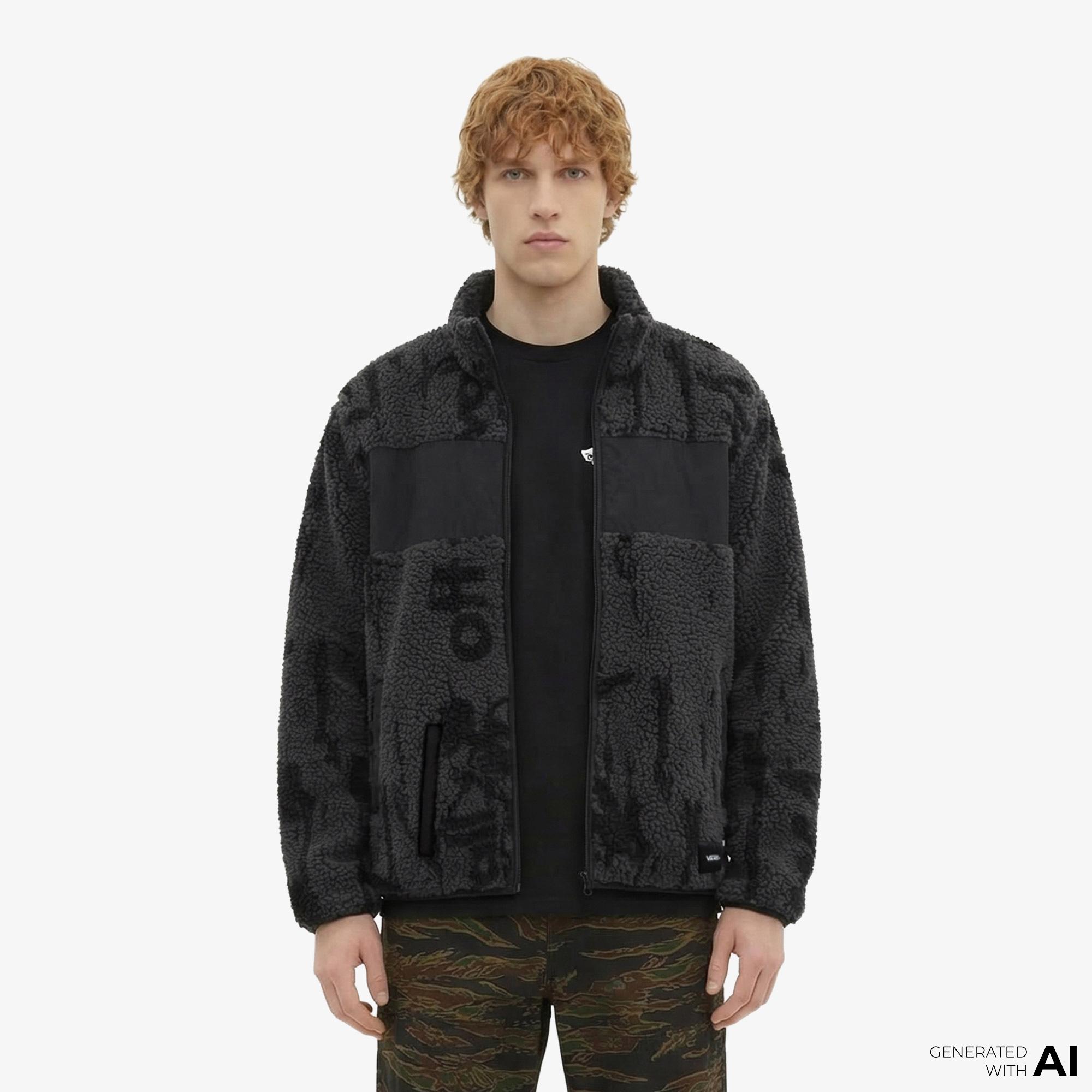 Vans Stiller Sherpa Full Zip Erkek Siyah Ceket