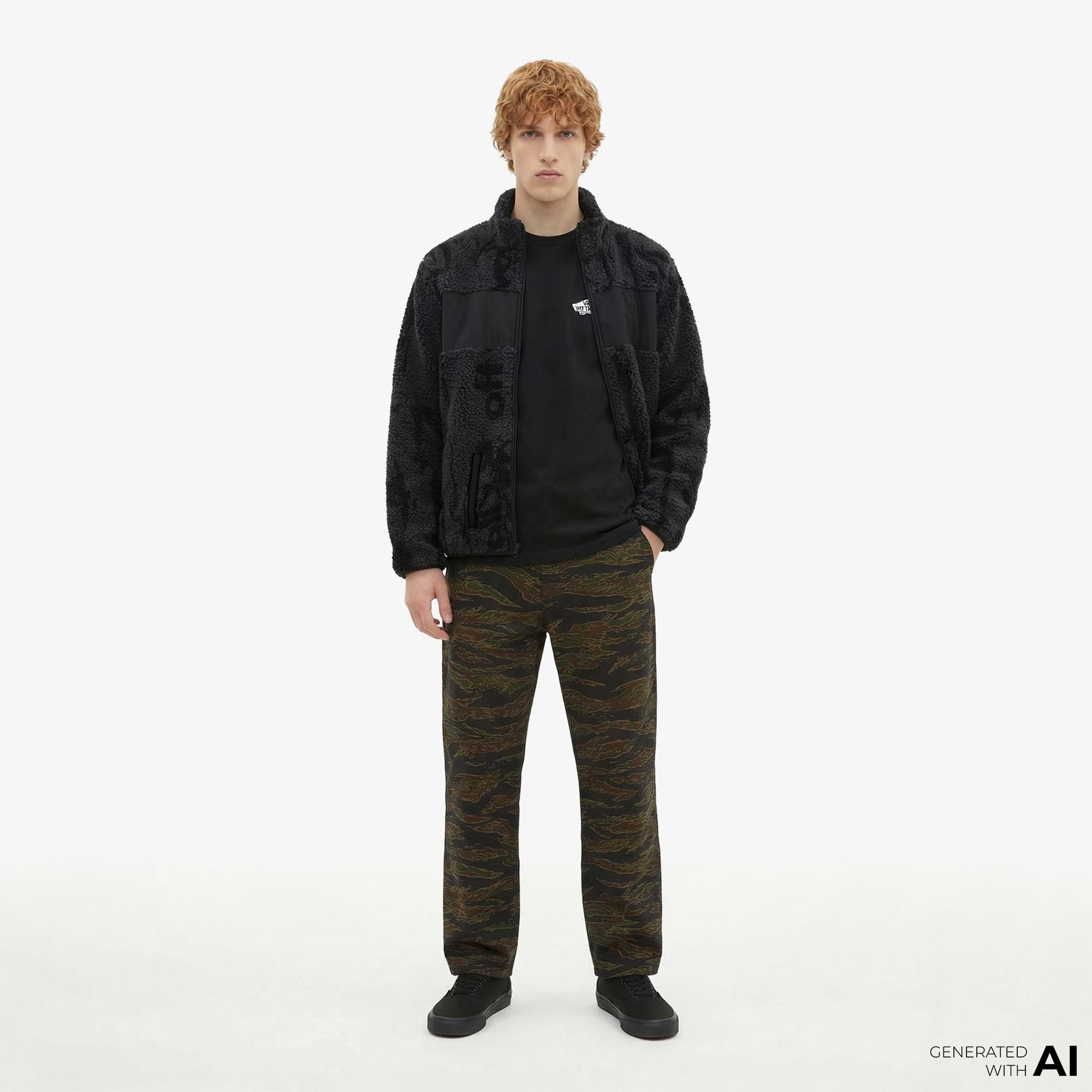 Vans Stiller Sherpa Full Zip Erkek Siyah Ceket