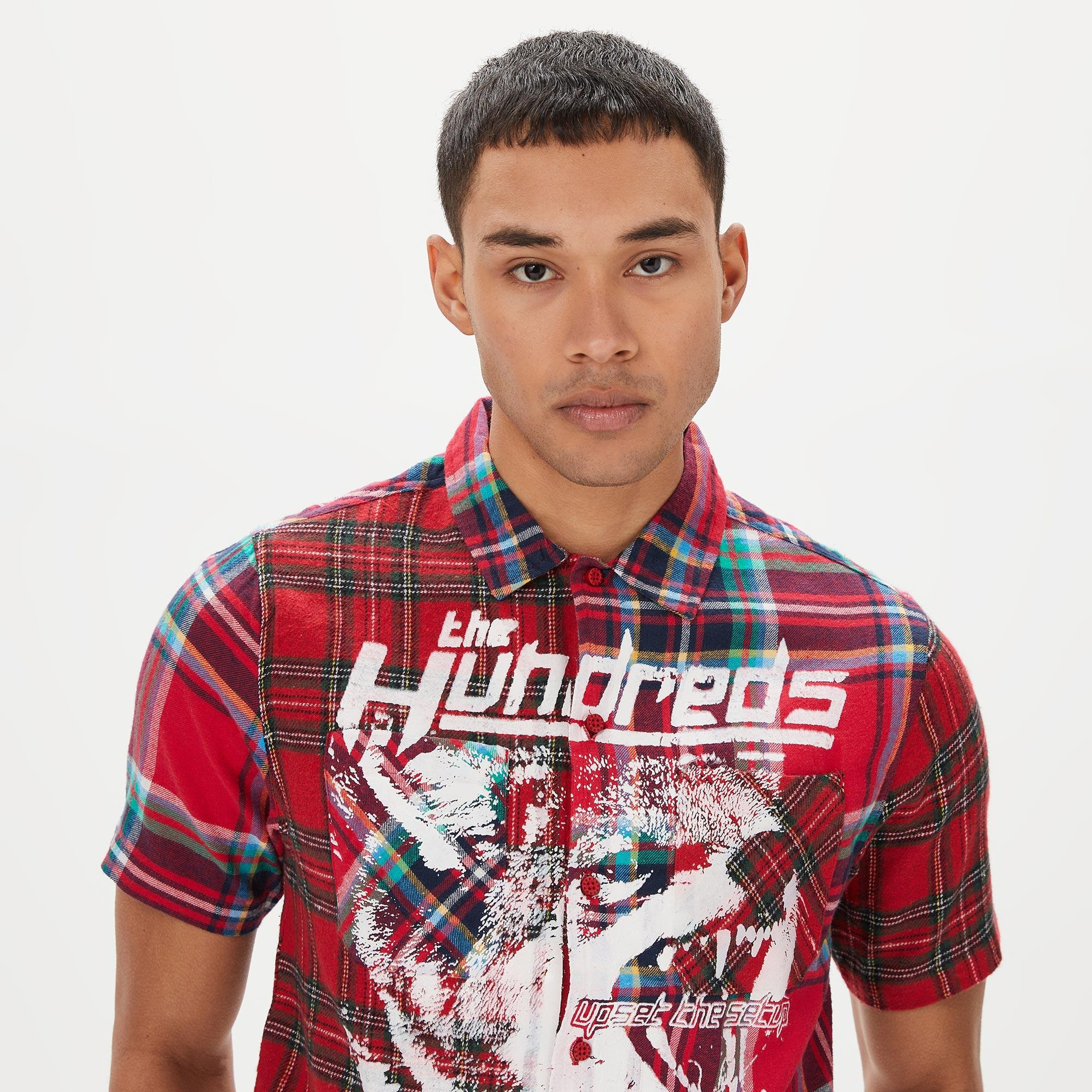 The Hundreds Crash SS Woven Erkek Kırmızı Gömlek