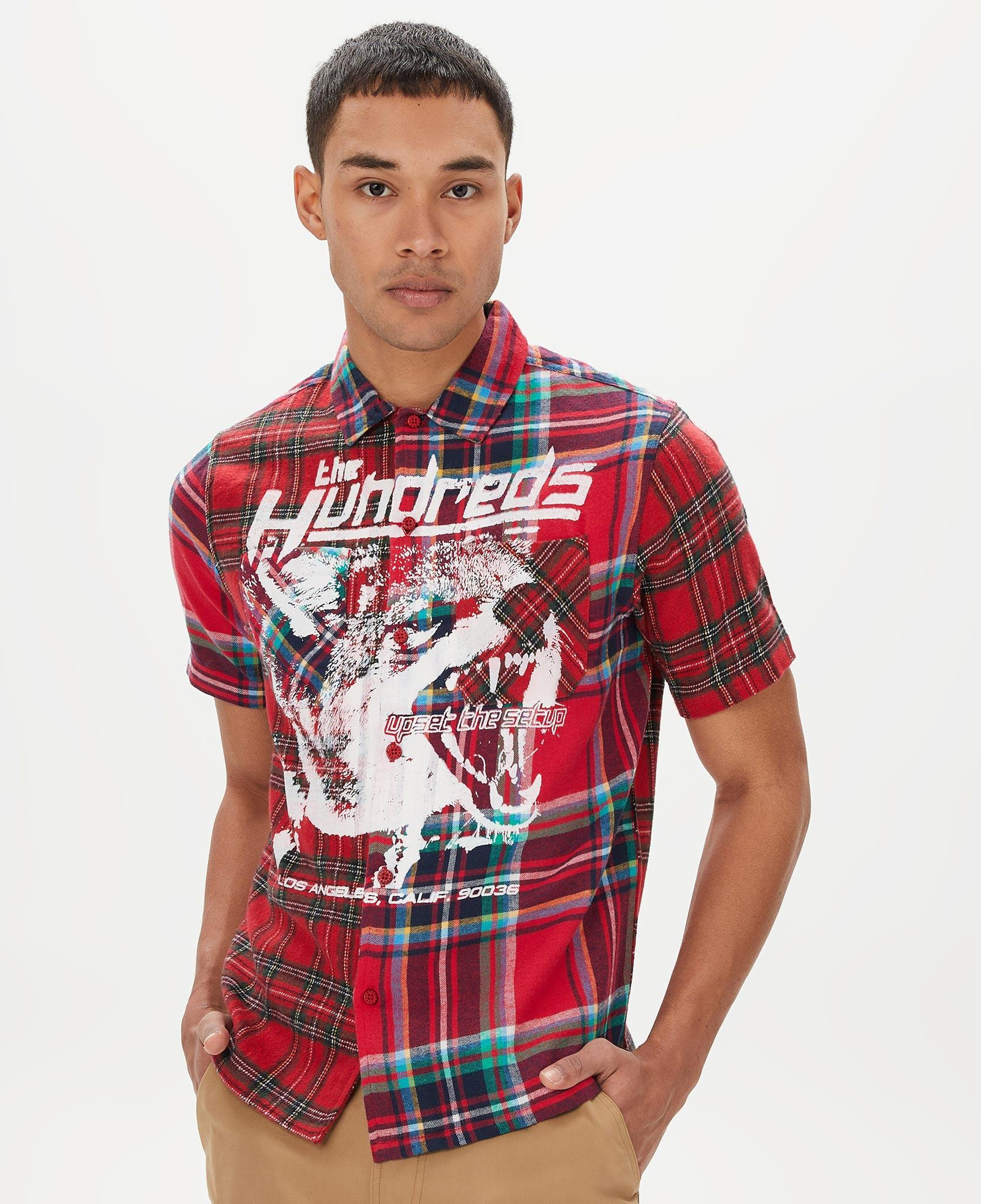 The Hundreds Crash SS Woven Erkek Kırmızı Gömlek