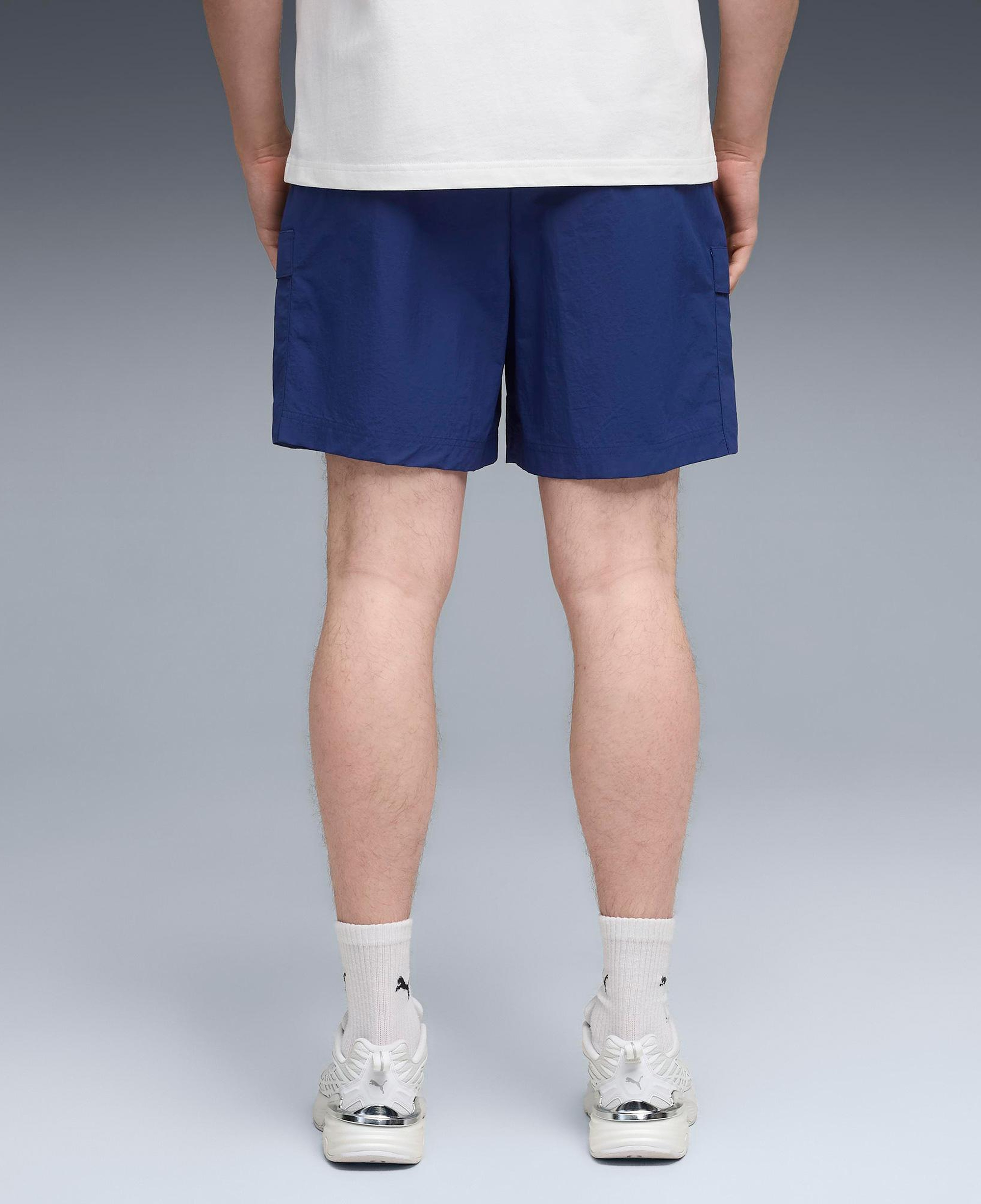 Puma Wardrobe Ess Cargo Erkek Mavi Ceket