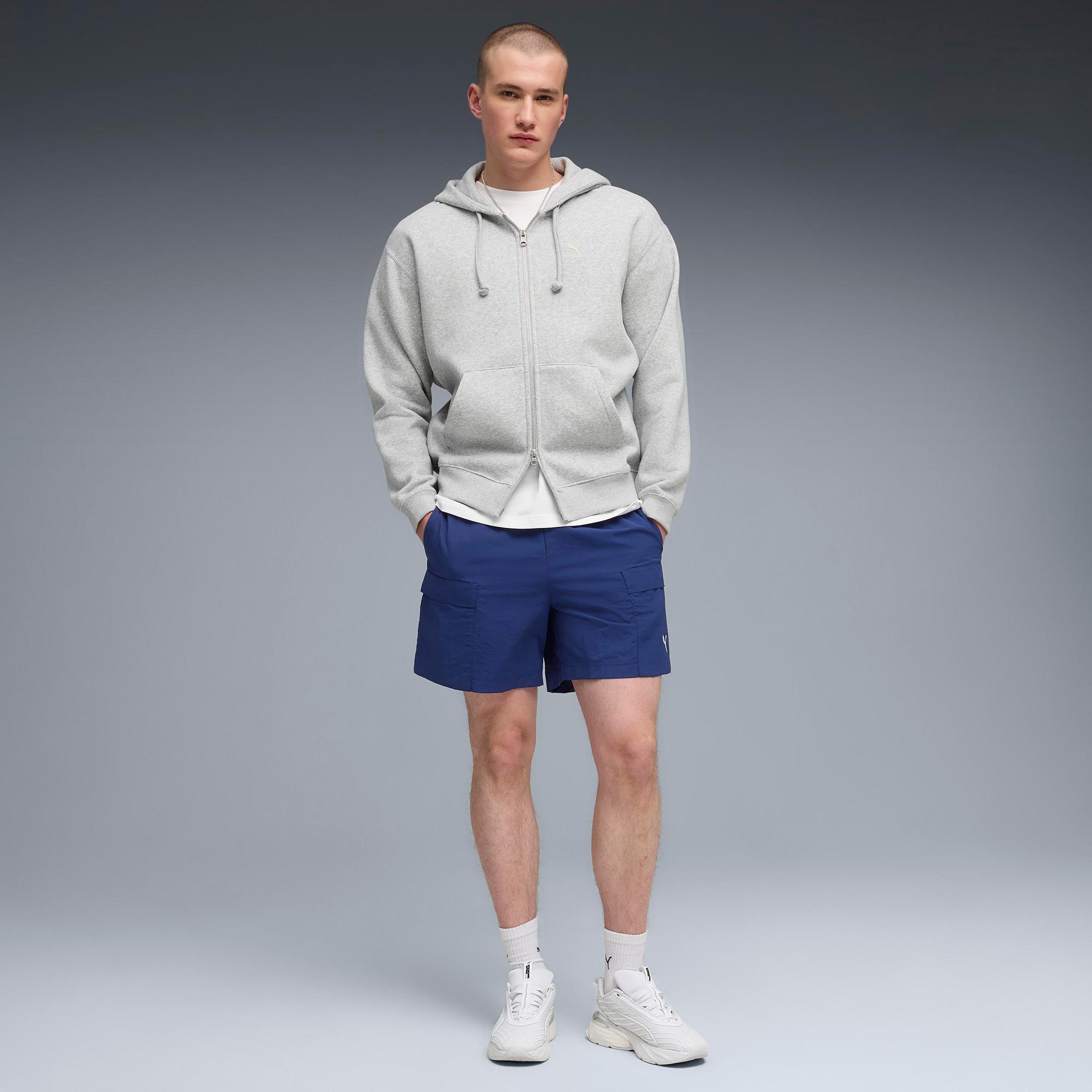Puma Wardrobe Ess Cargo Erkek Mavi Ceket
