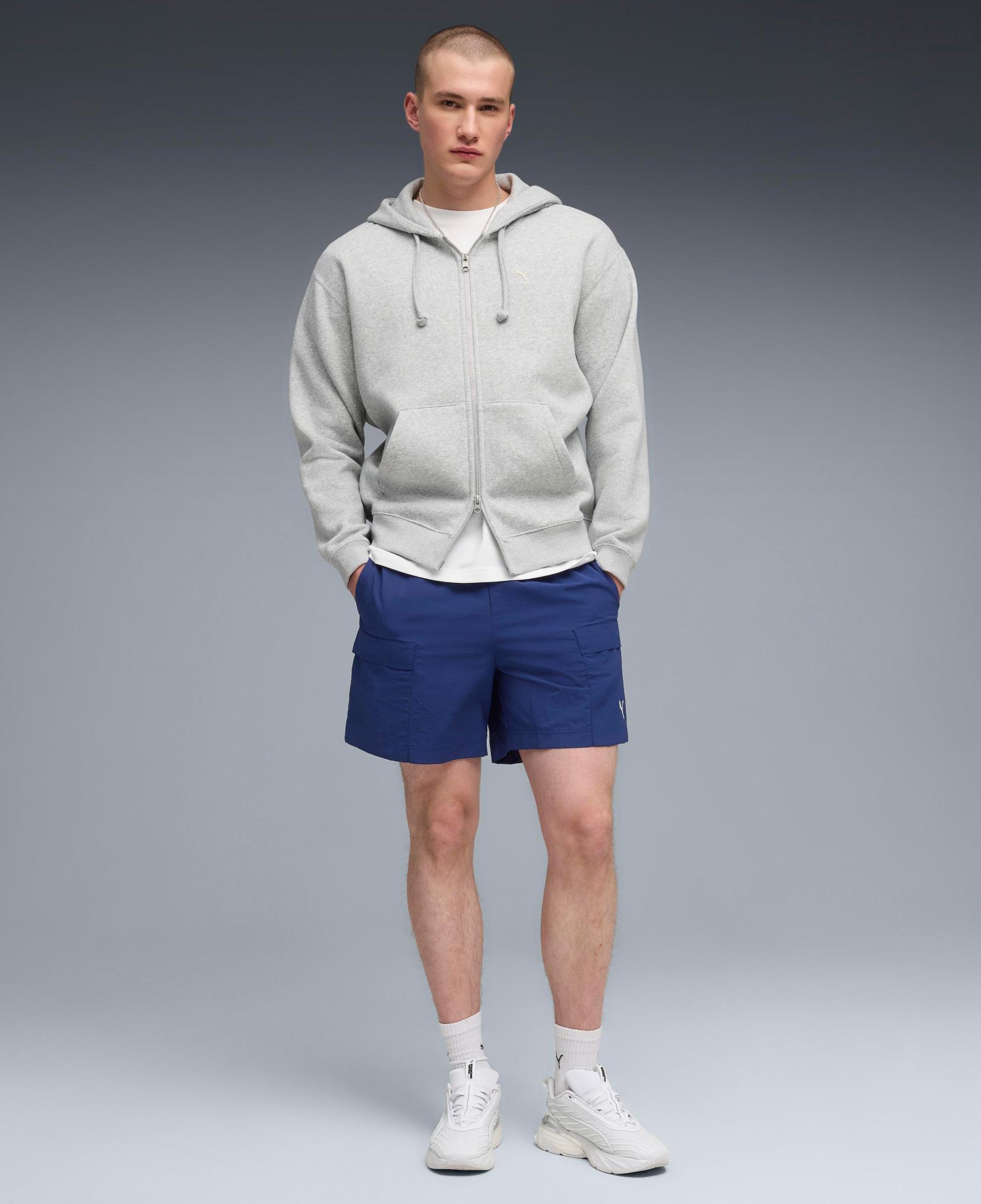 Puma Wardrobe Ess Cargo Erkek Mavi Ceket