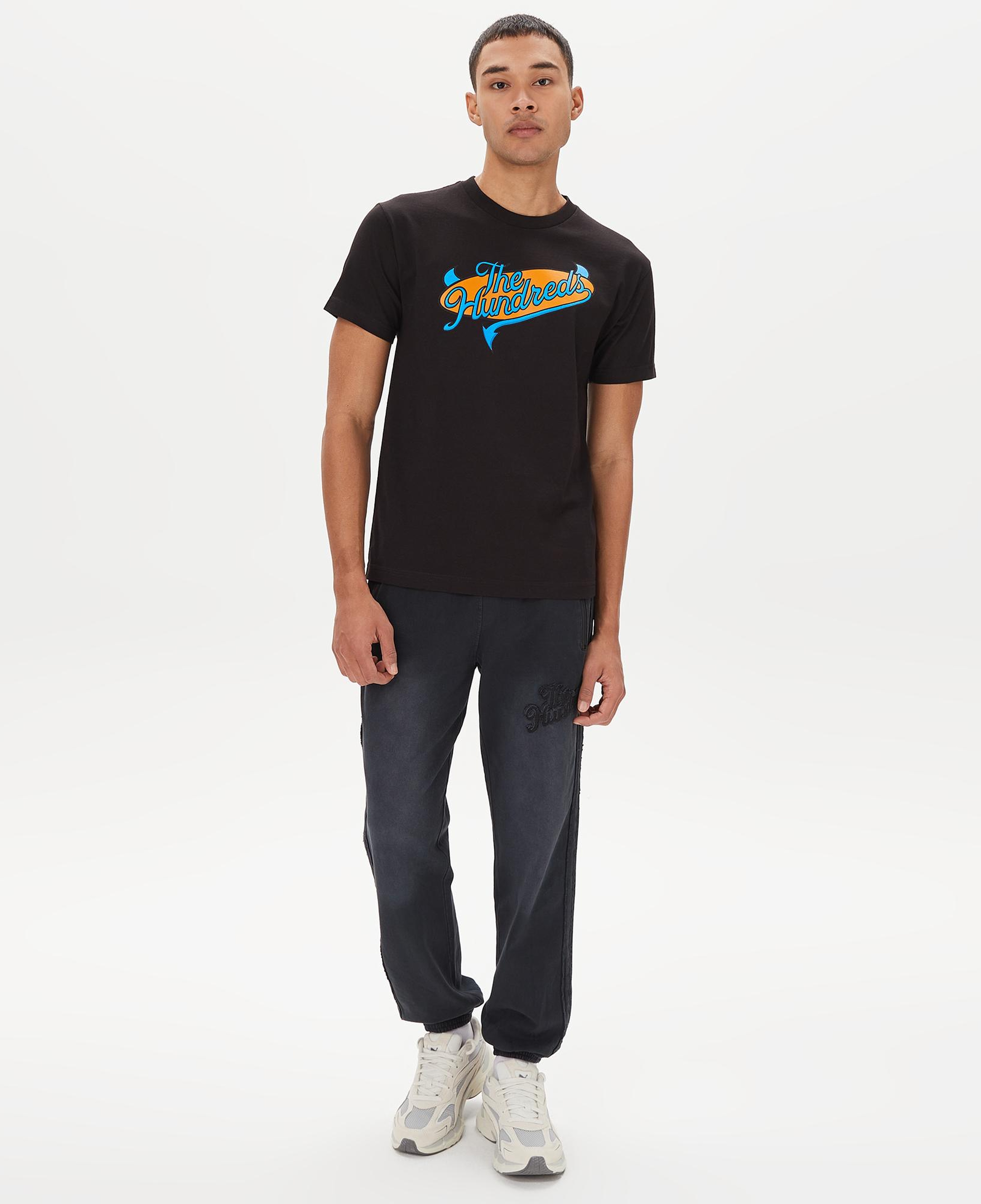 The Hundreds Industry Slant Erkek Siyah T-Shirt