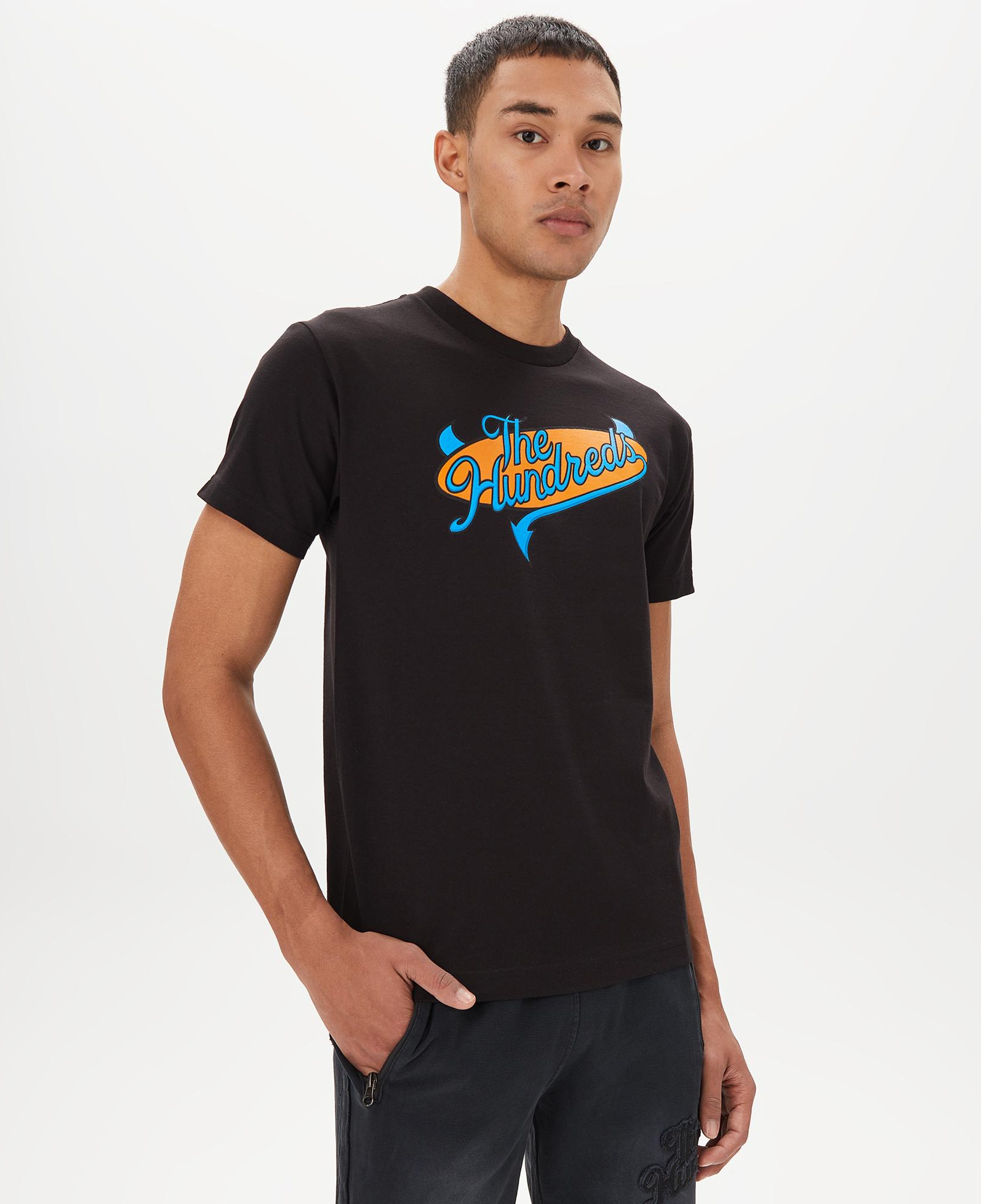 The Hundreds Industry Slant Erkek Siyah T-Shirt