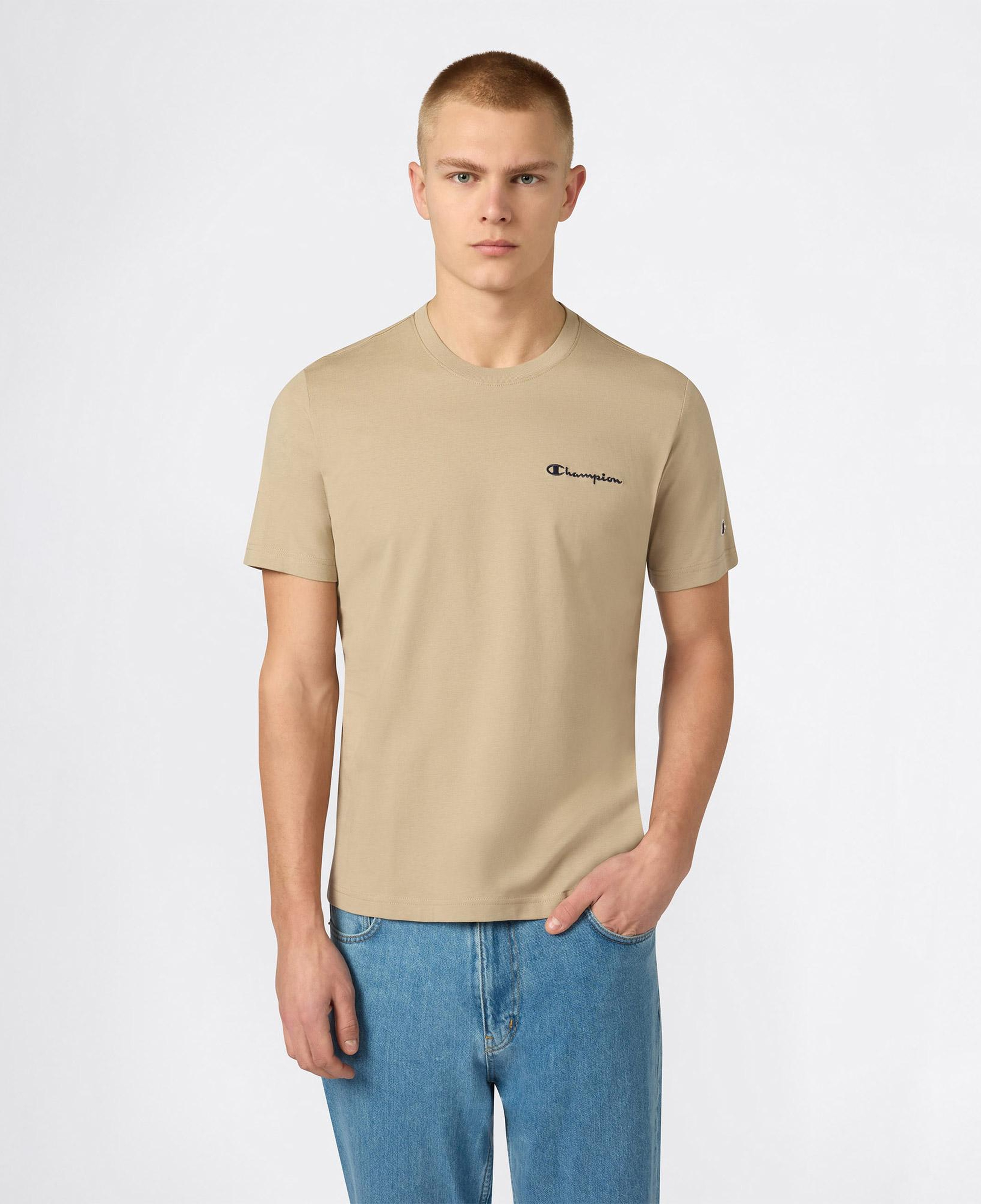 Champion SS Regular Fit Erkek Bej T-Shirt