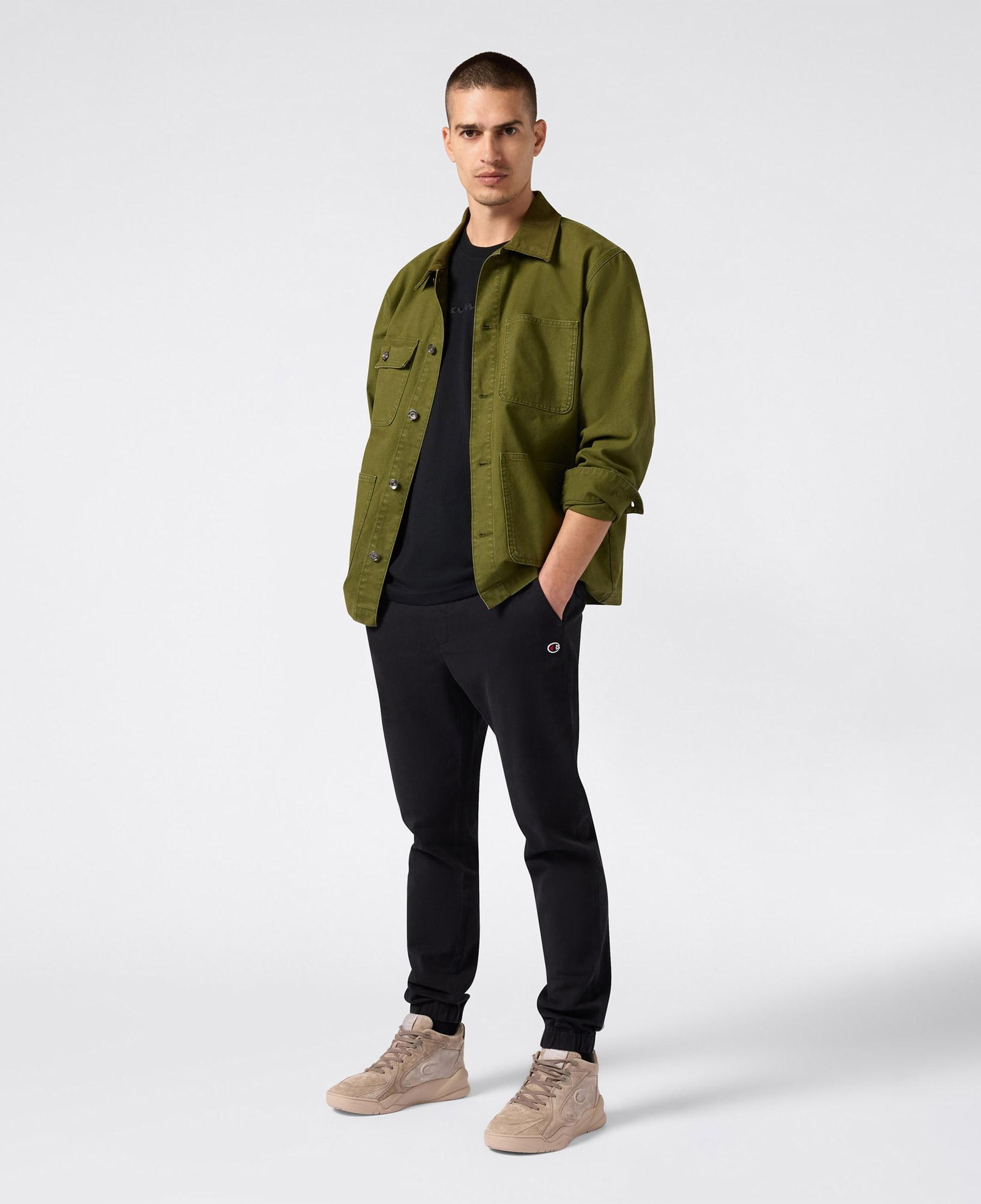 Champion SS Regular Fit Erkek Siyah T-Shirt