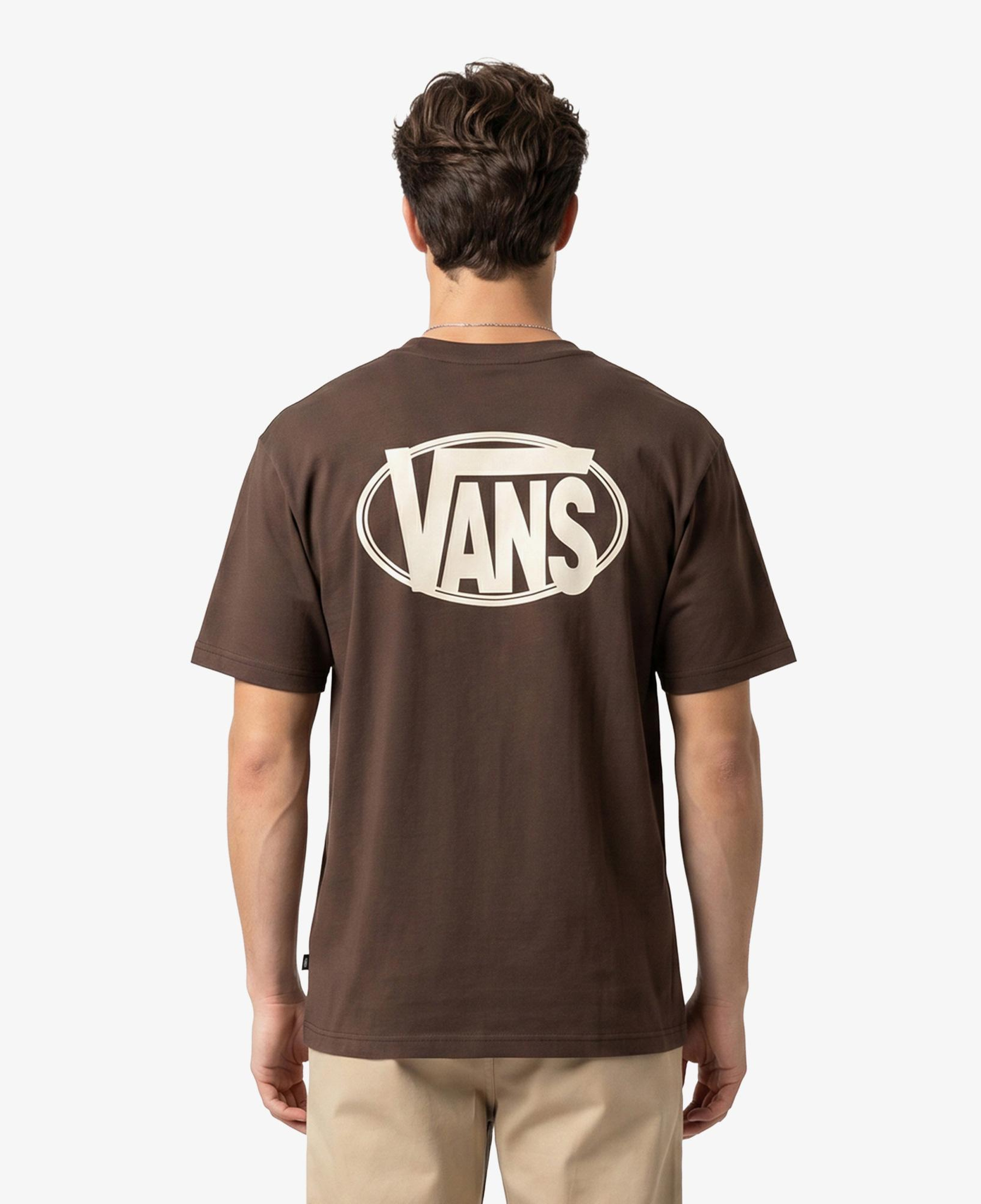 Vans Oval Logo Loose Erkek Kahverengi T-Shirt