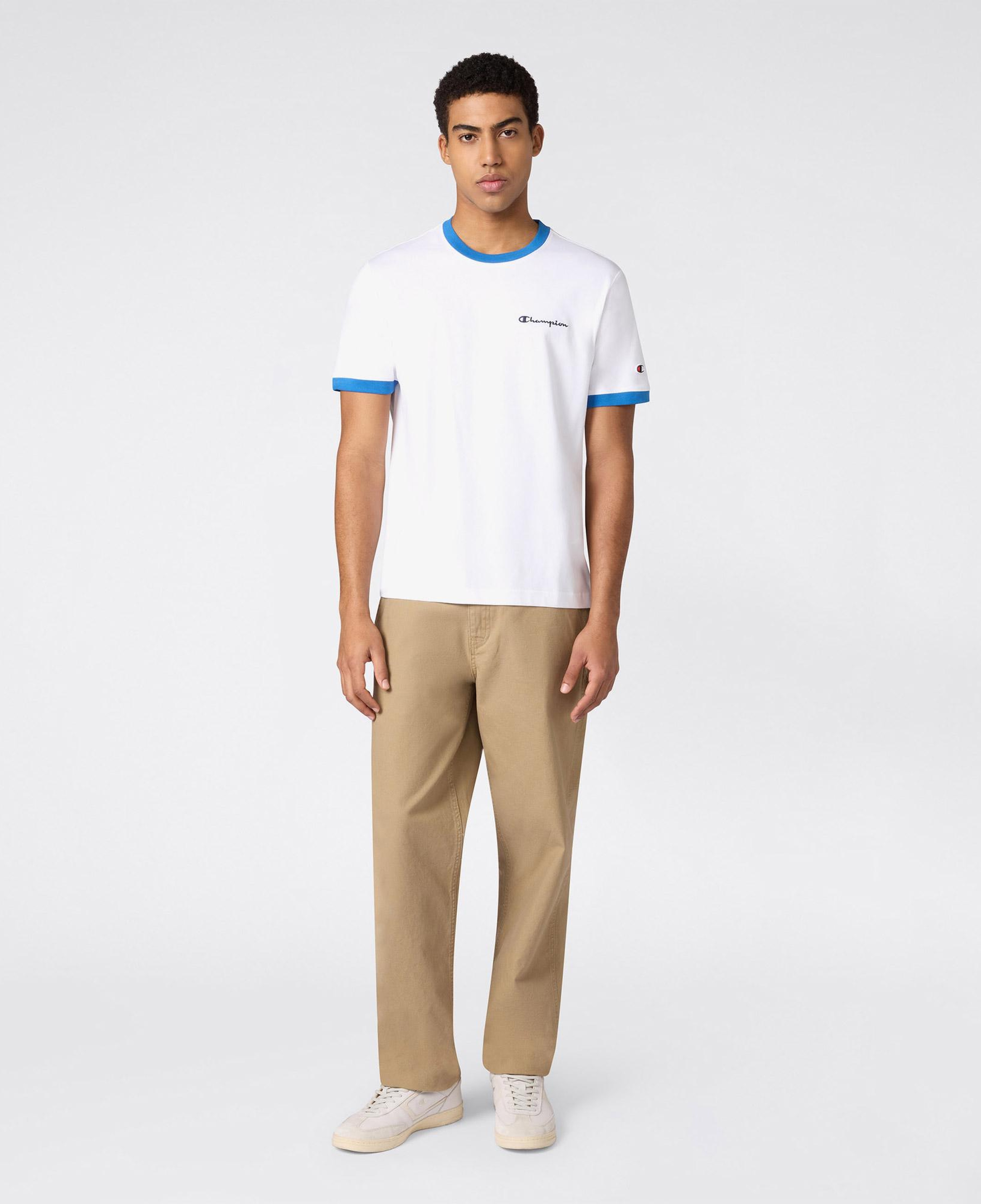 Champion SS Regular Fit Erkek Beyaz T-Shirt
