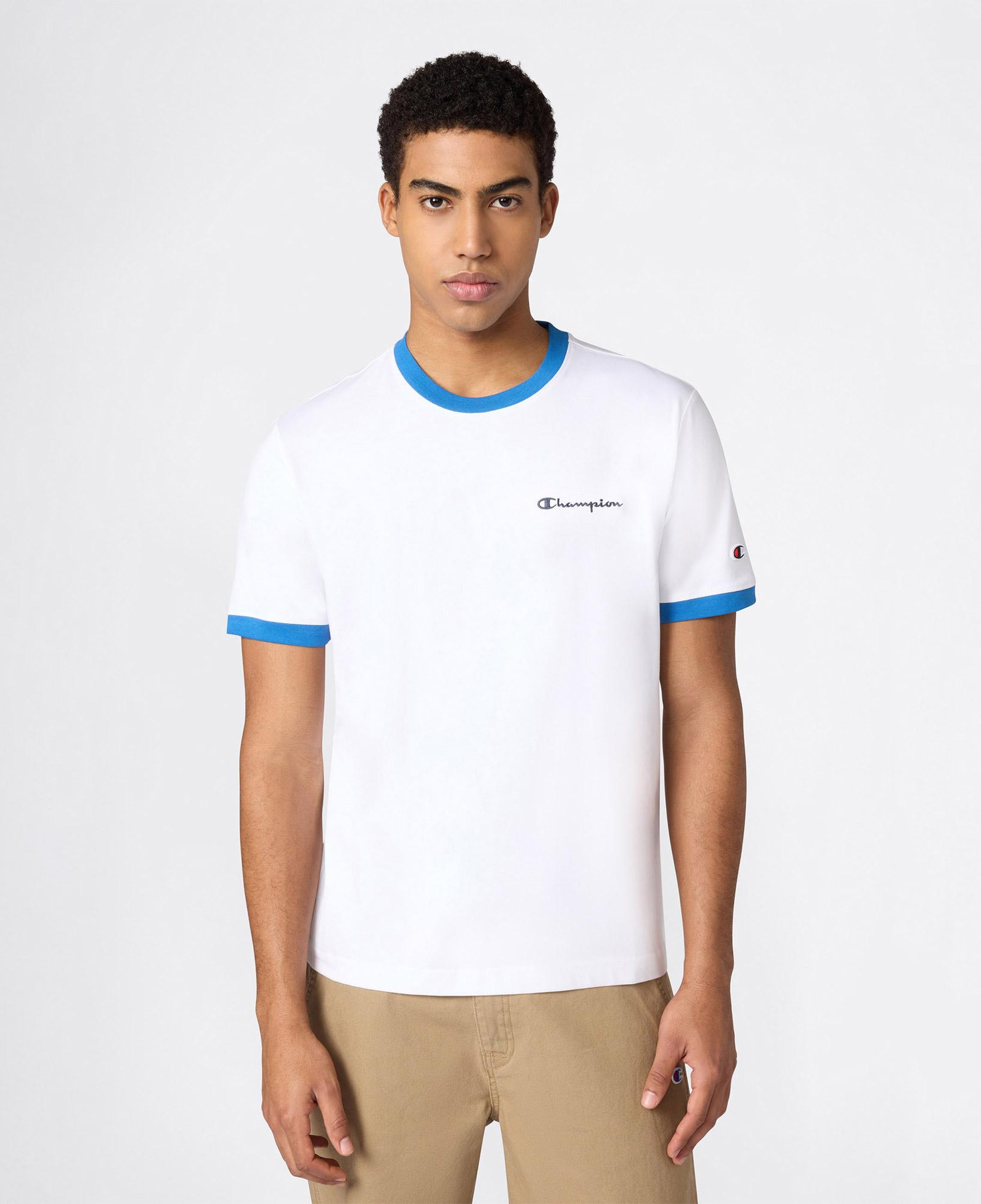 Champion SS Regular Fit Erkek Beyaz T-Shirt