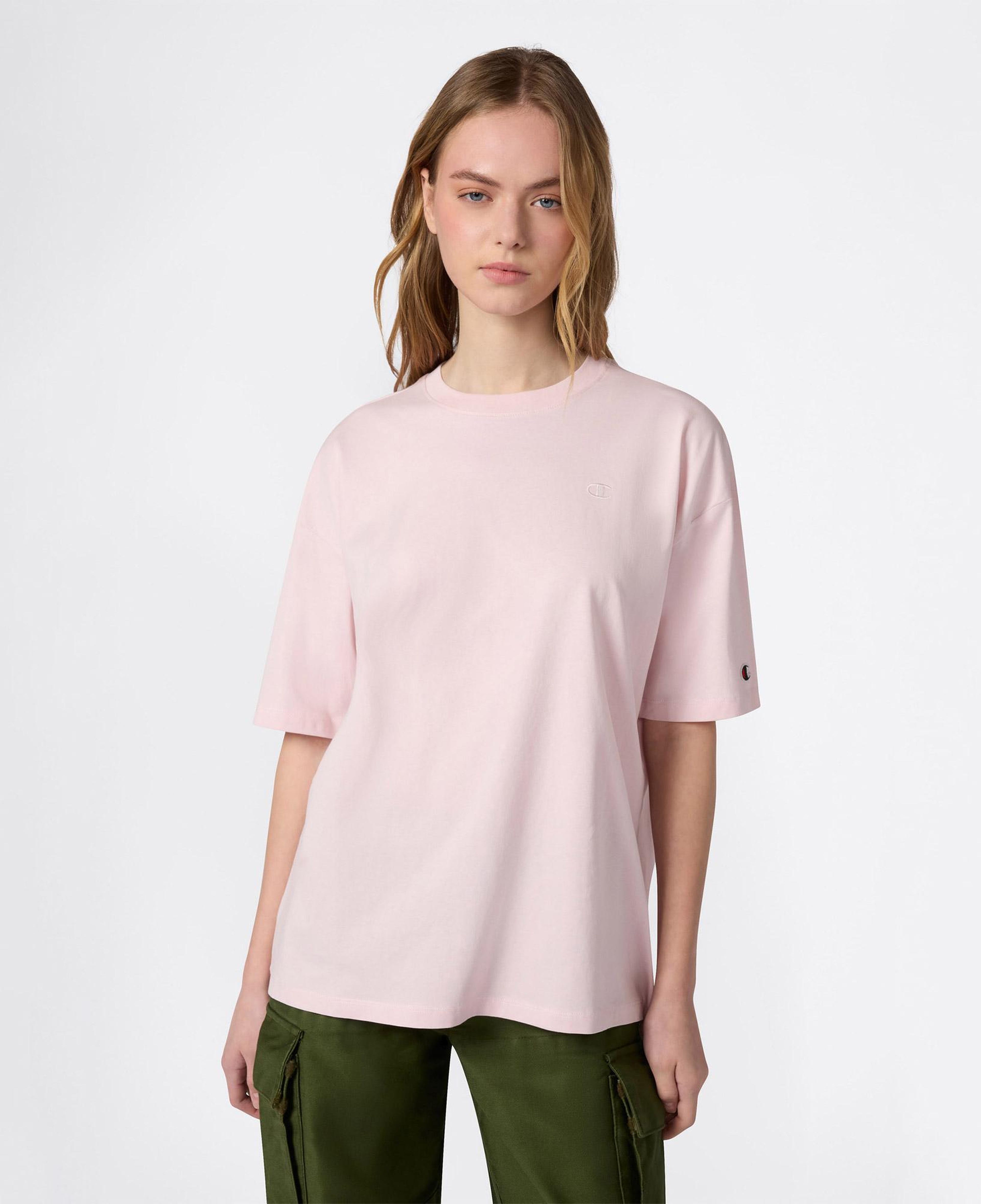 Champion SS Regular Fit Kadın Pembe T-Shirt