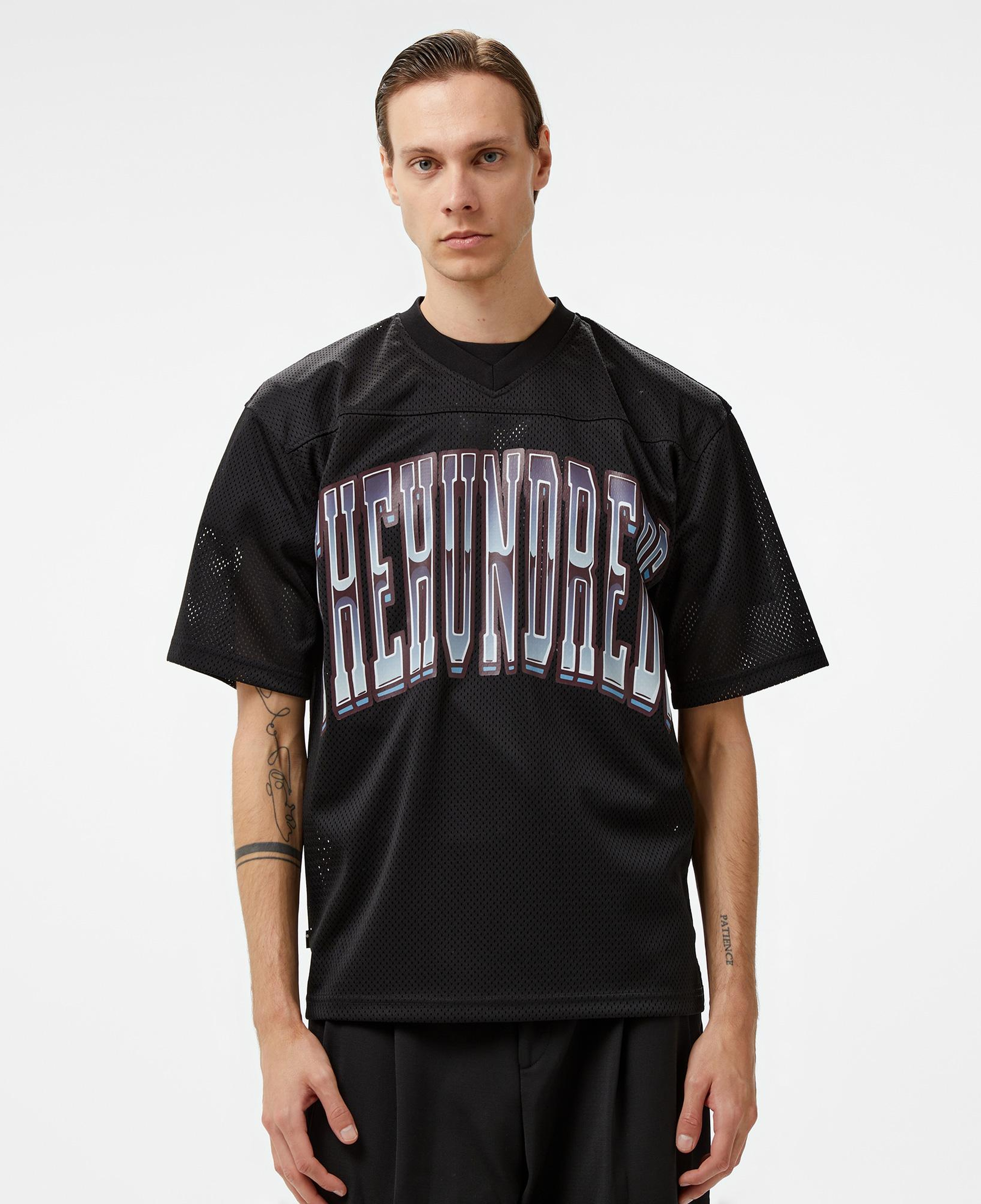 The Hundreds Division Football Jersey Erkek Siyah T-Shirt