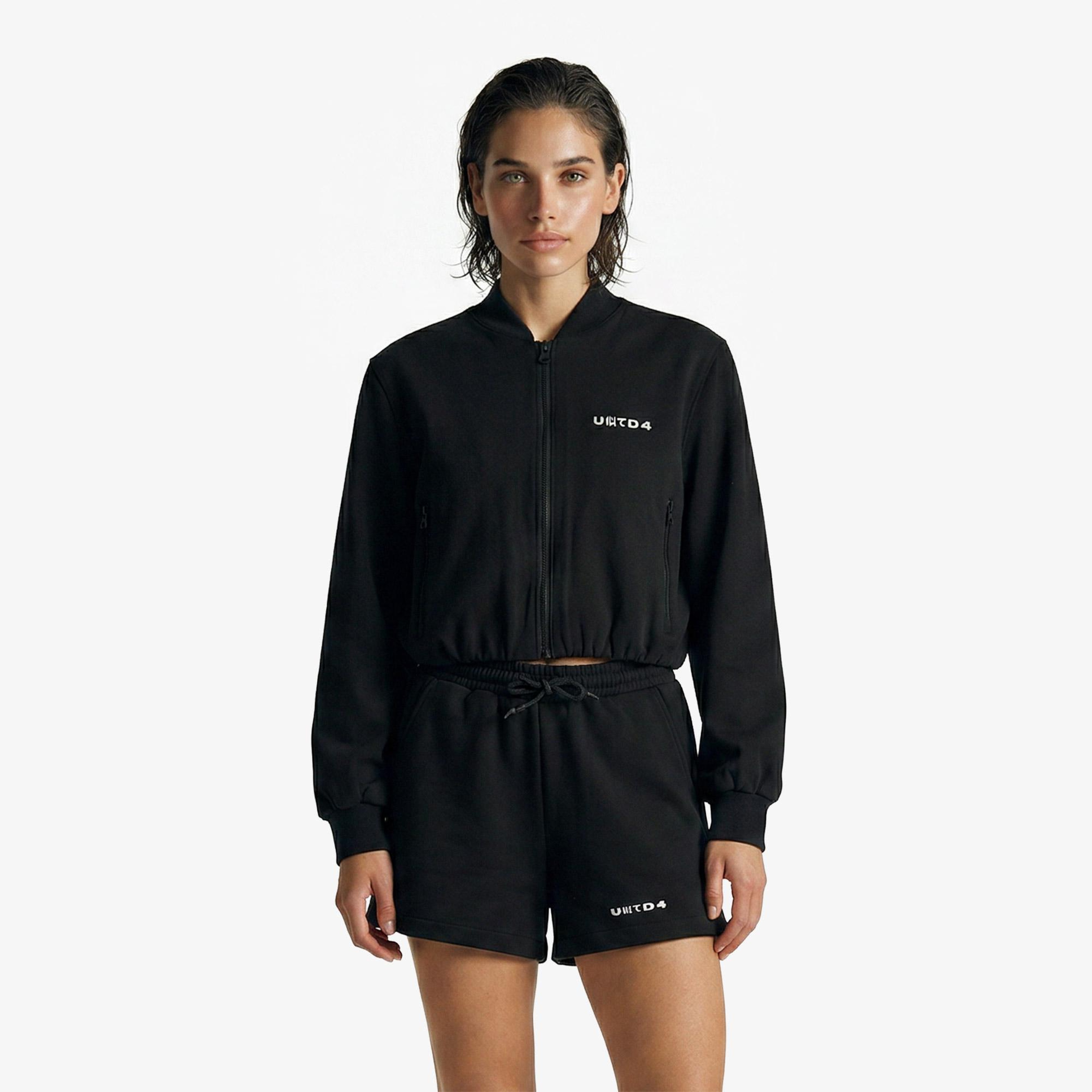 UNITED4 Regular Fit Kadın Siyah Ceket