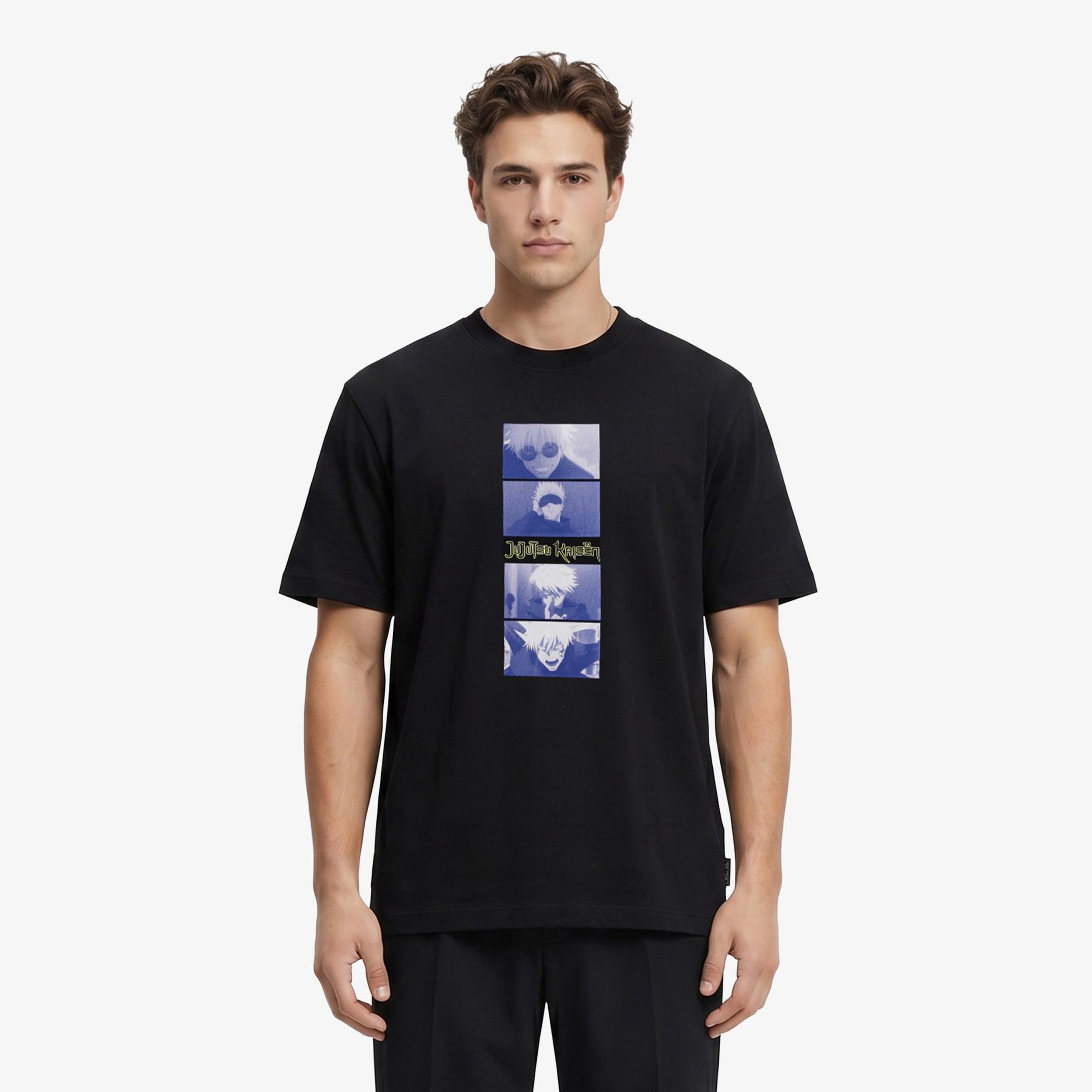 Hugo Nuley Jujutsu Erkek Siyah T-Shirt