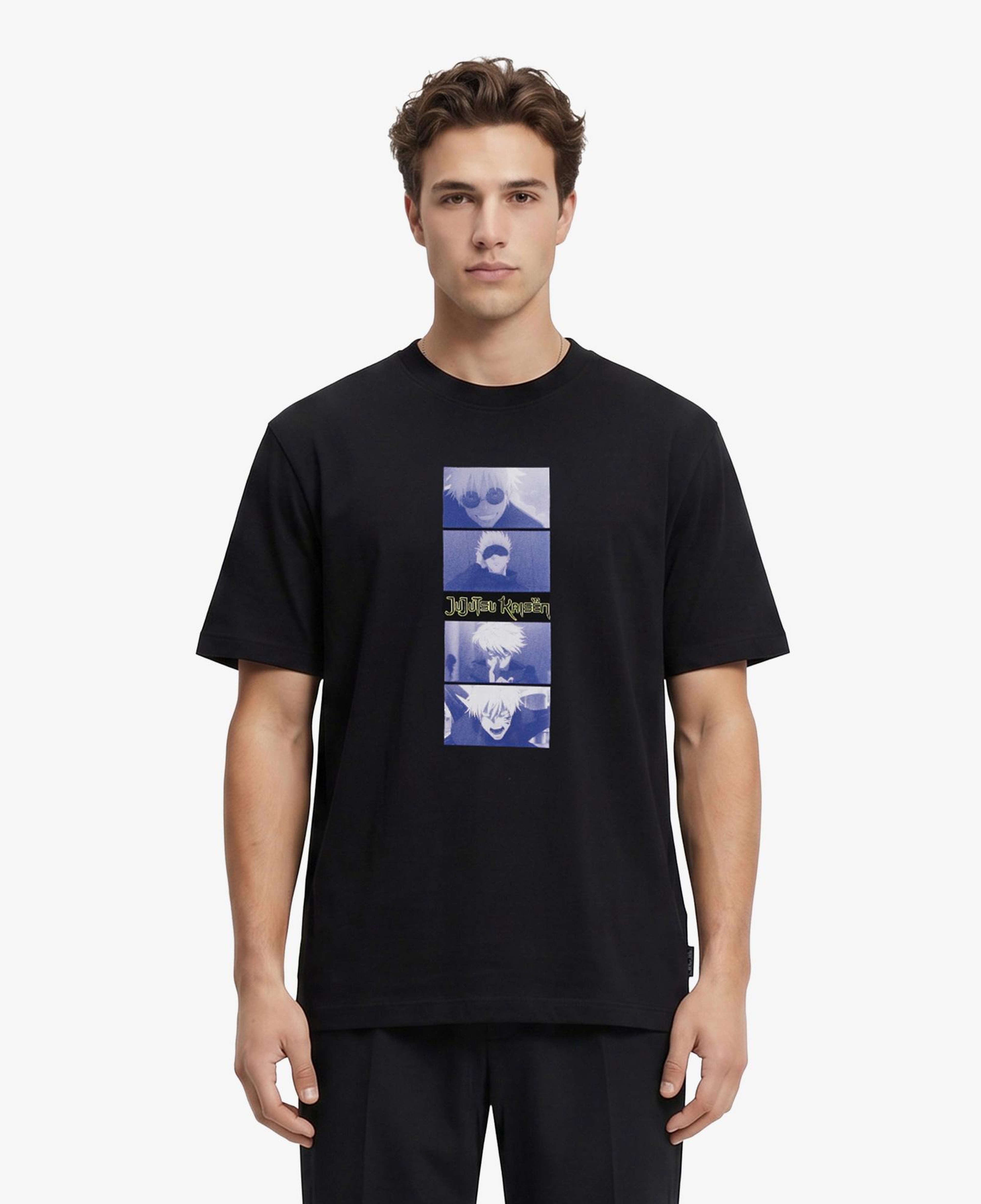 Hugo Nuley Jujutsu Erkek Siyah T-Shirt