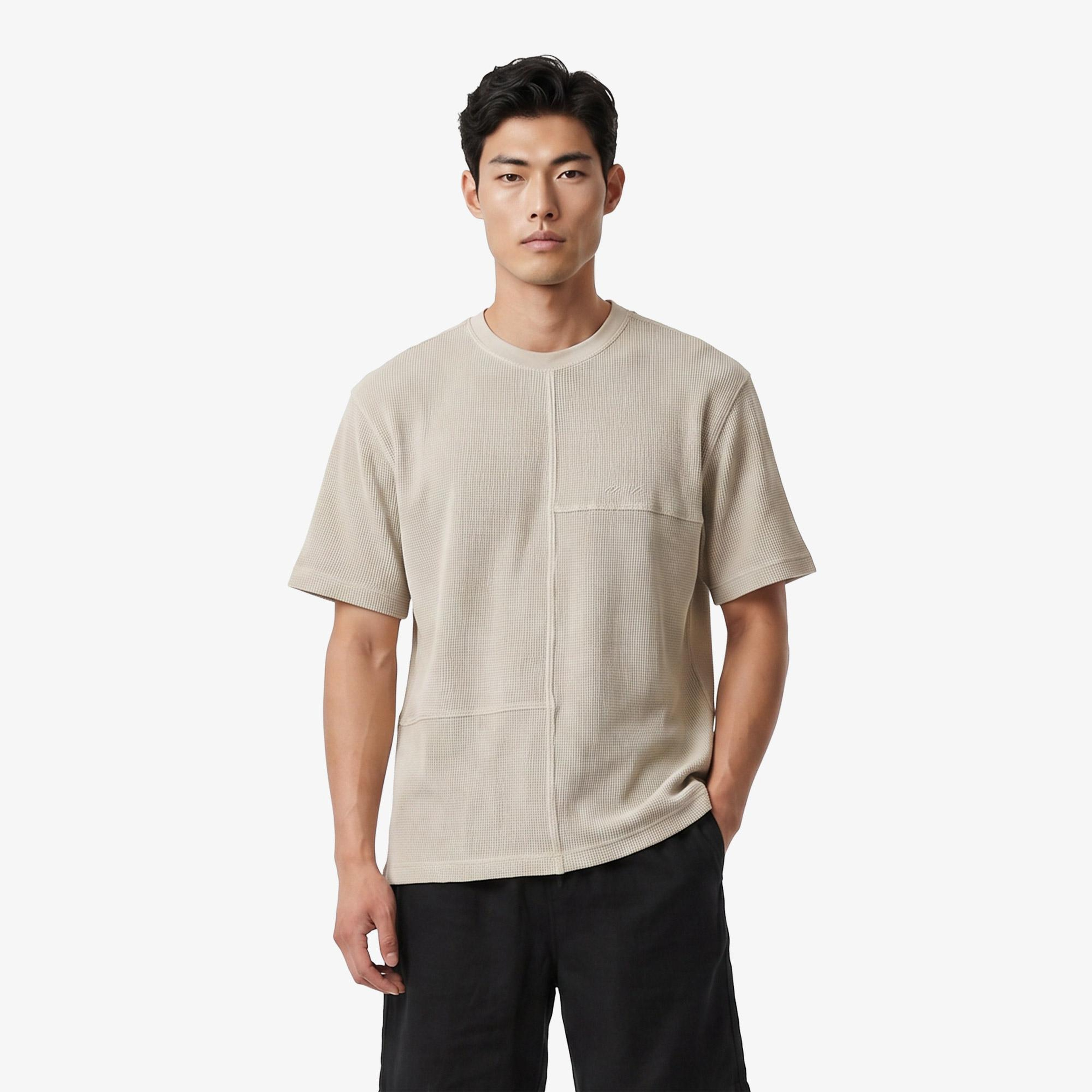 UNITED4 Regular Fit Erkek Krem T-Shirt