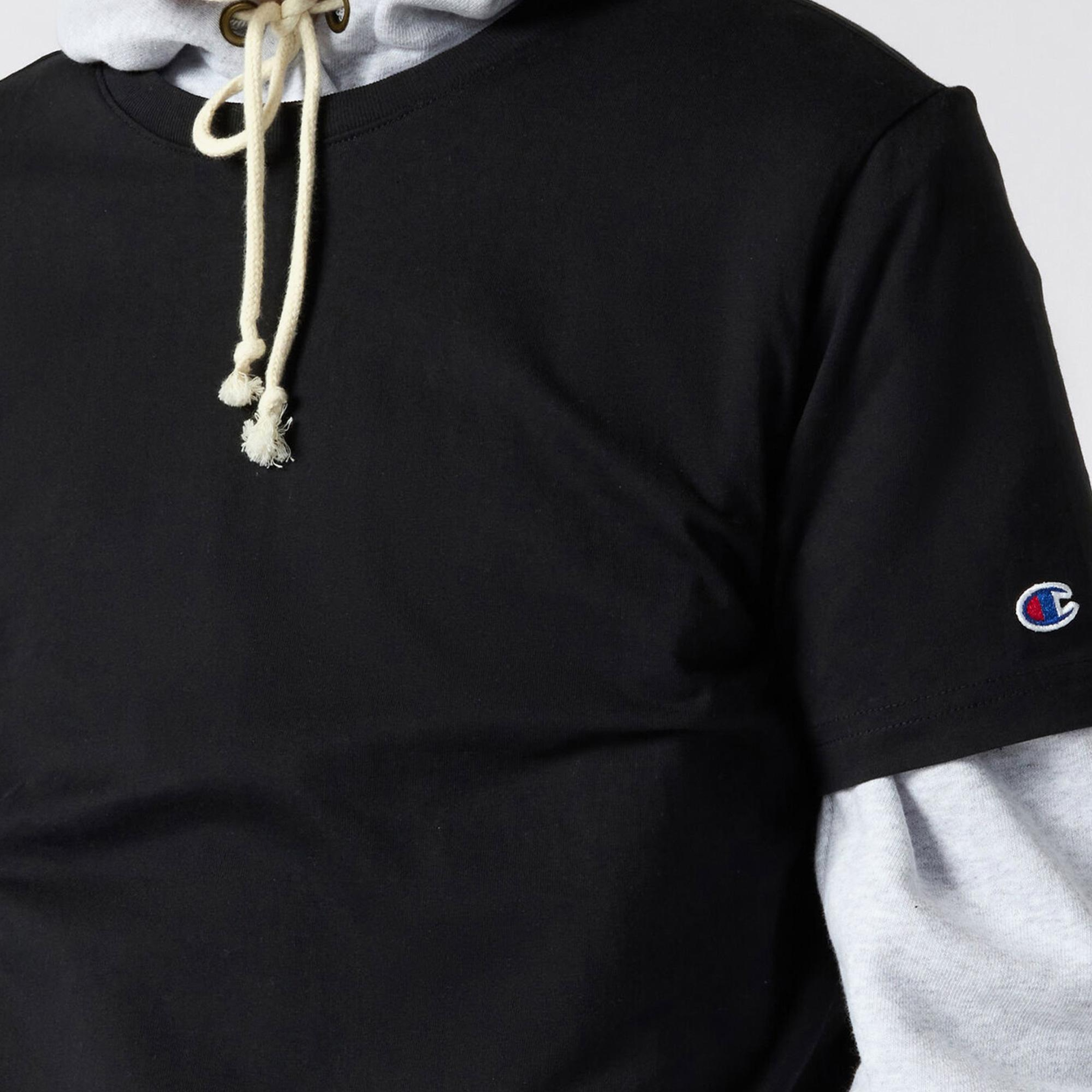 Champion Relaxed Fit Erkek Siyah T-Shirt