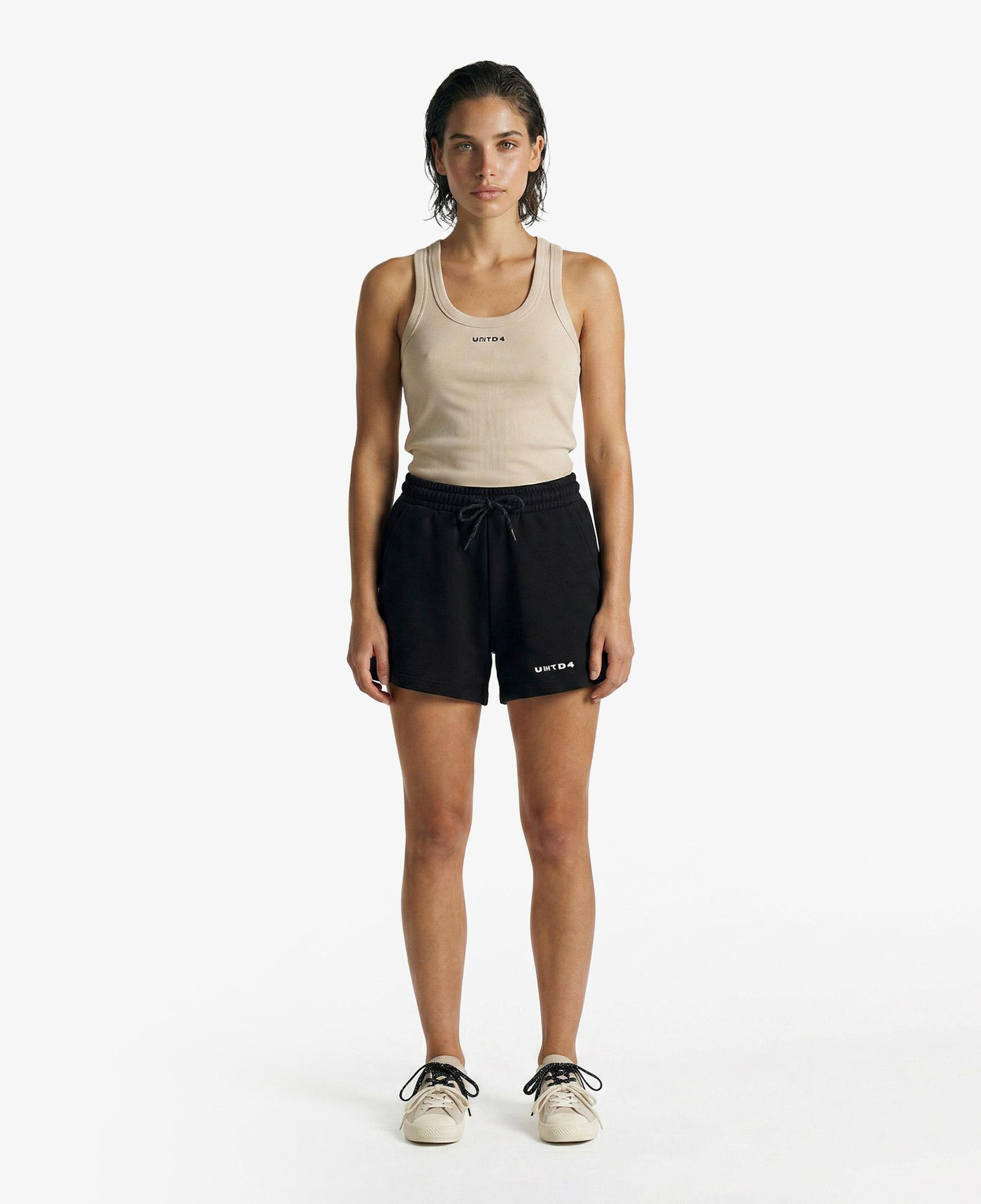 UNITED4 Regular Fit Kadın Siyah Şort