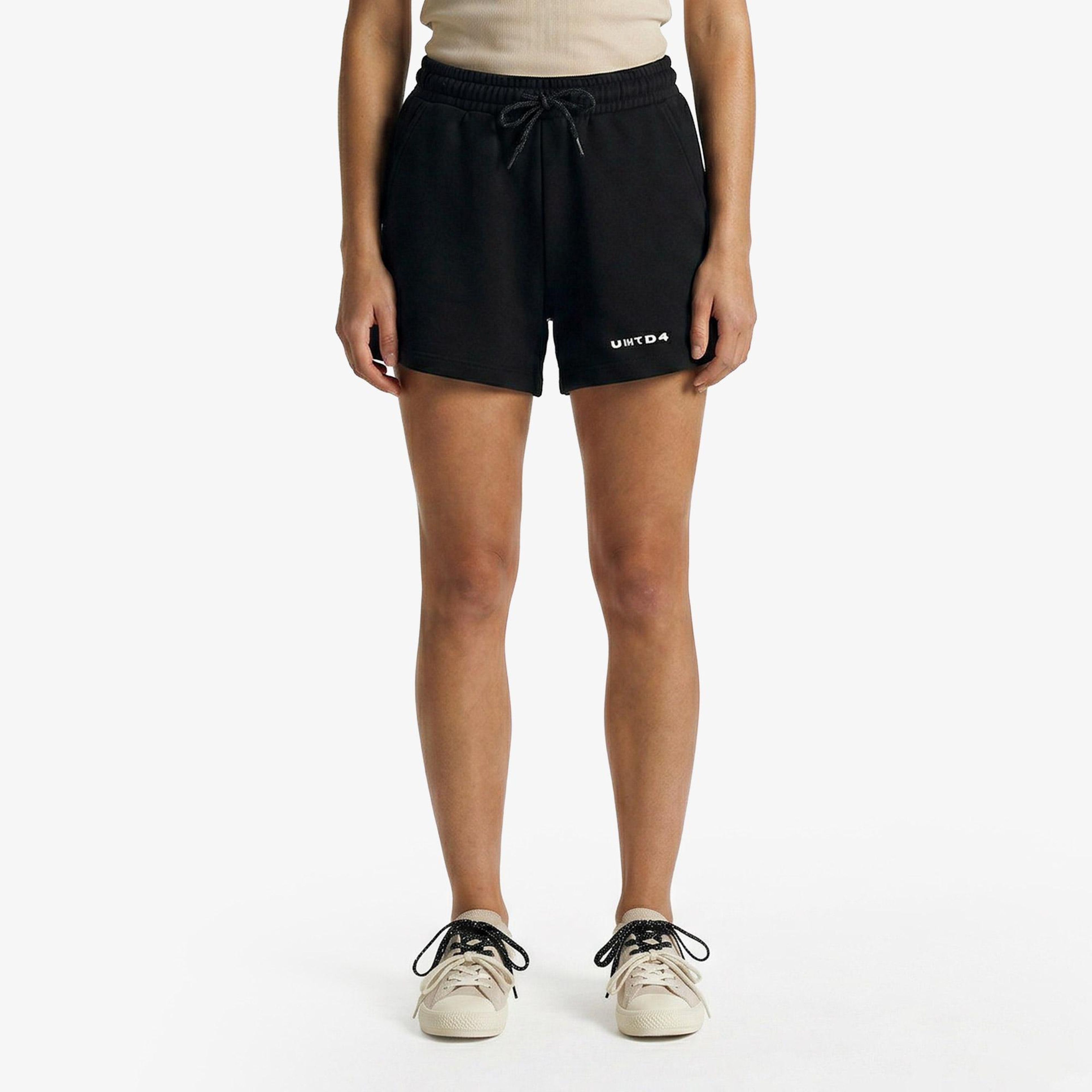 UNITED4 Regular Fit Kadın Siyah Şort