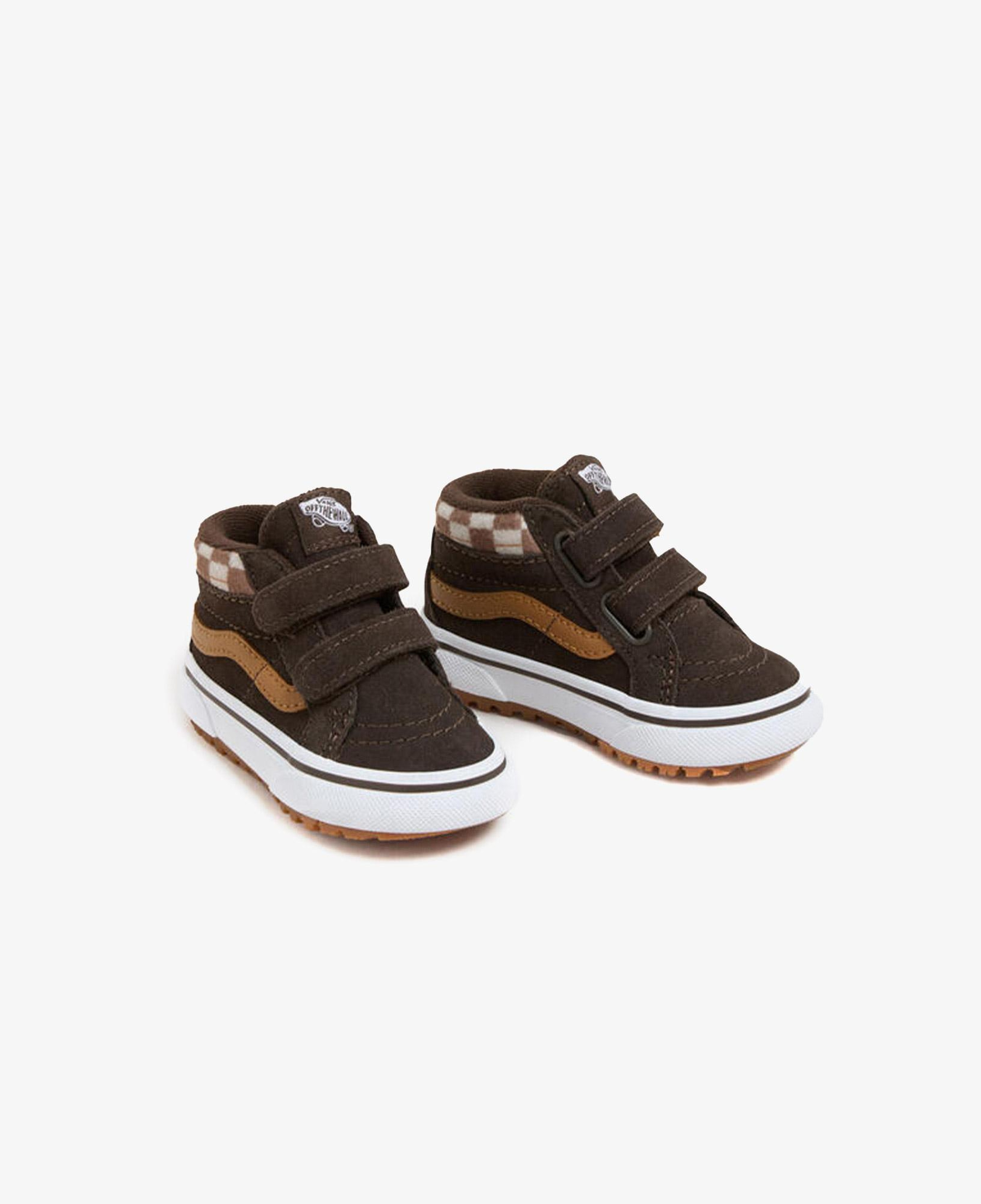 Vans Mte Sk8-Mid Reissue Hook and Loop Bebek Kahverengi Sneaker