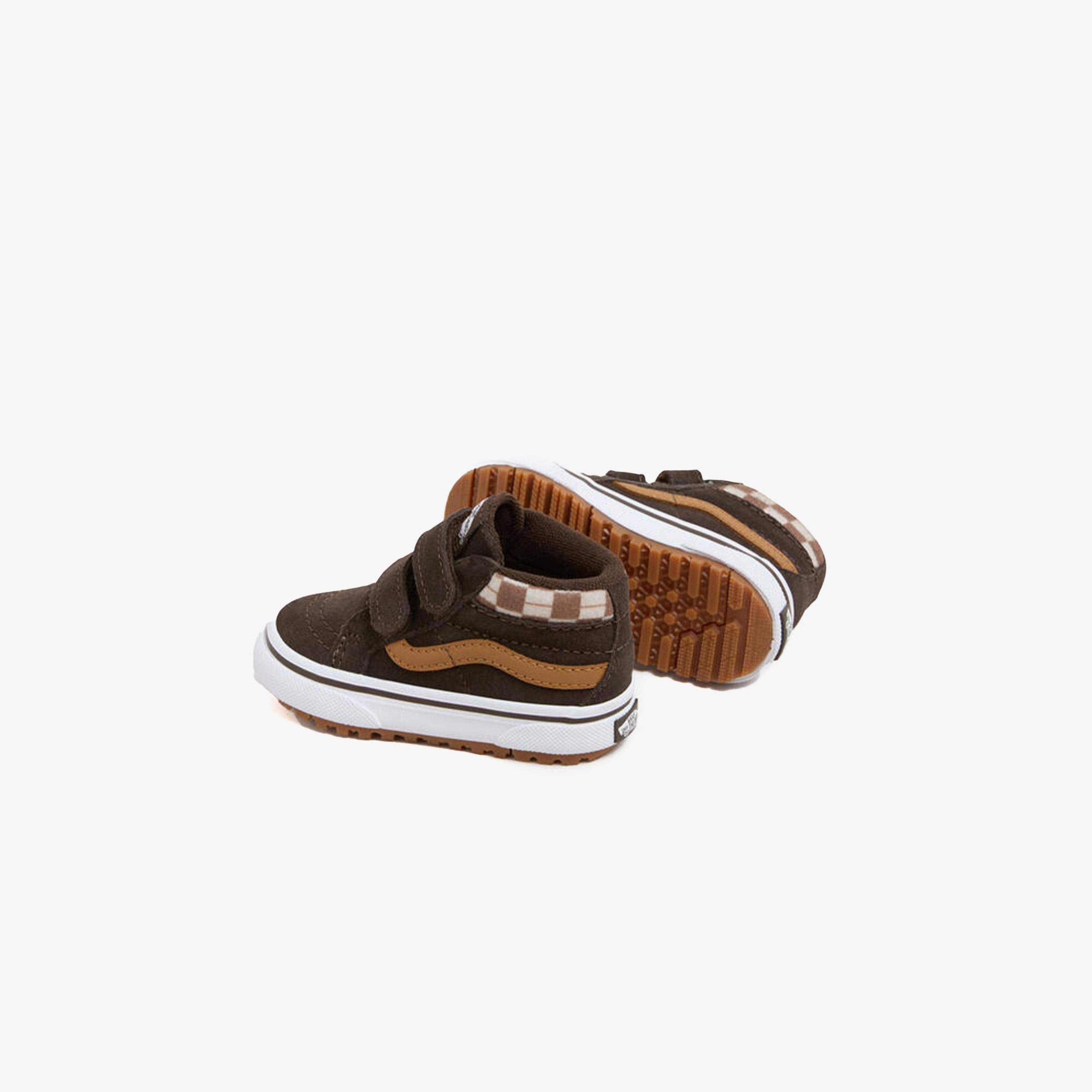 Vans Mte Sk8-Mid Reissue Hook and Loop Bebek Kahverengi Sneaker