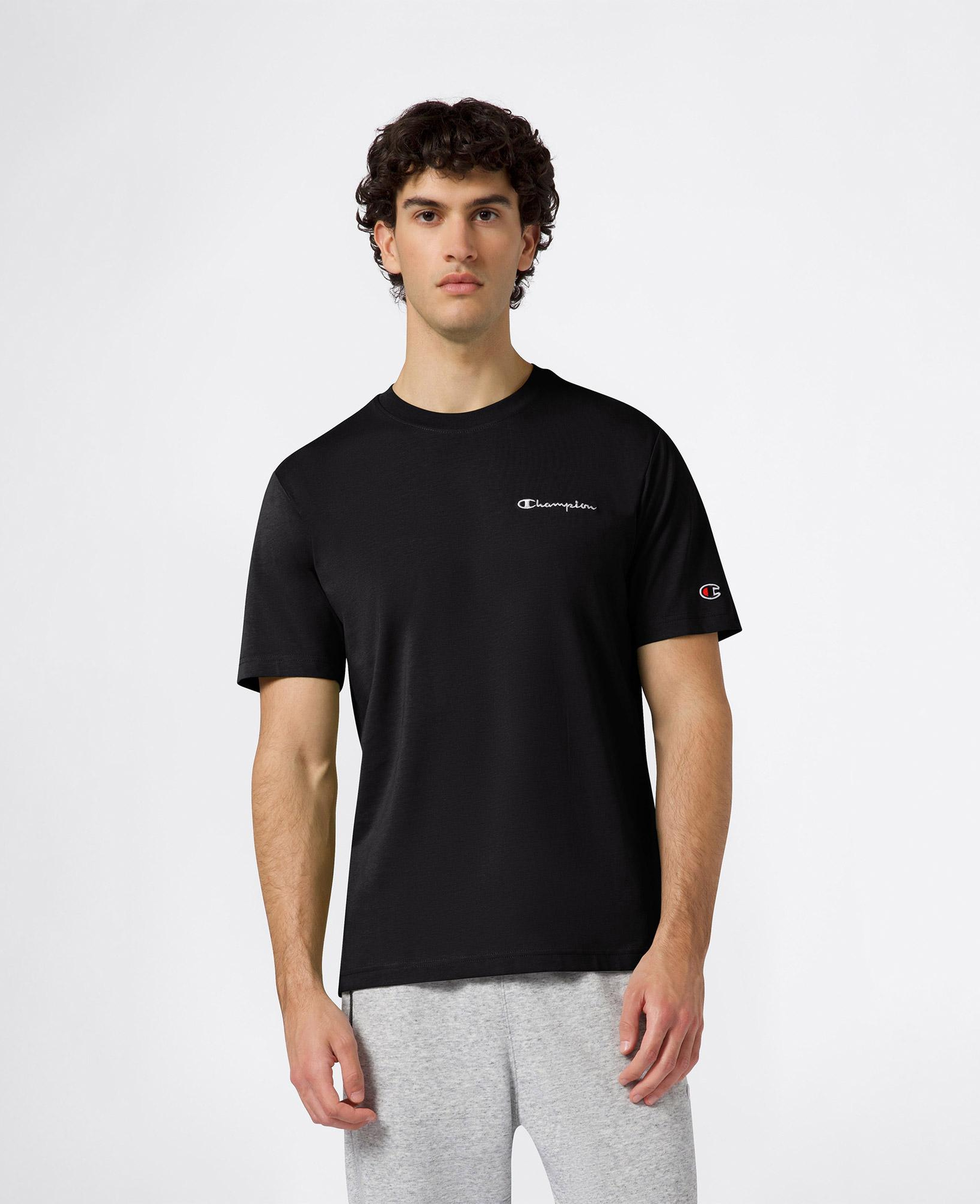 Champion Relaxed Fit Erkek Siyah T-Shirt