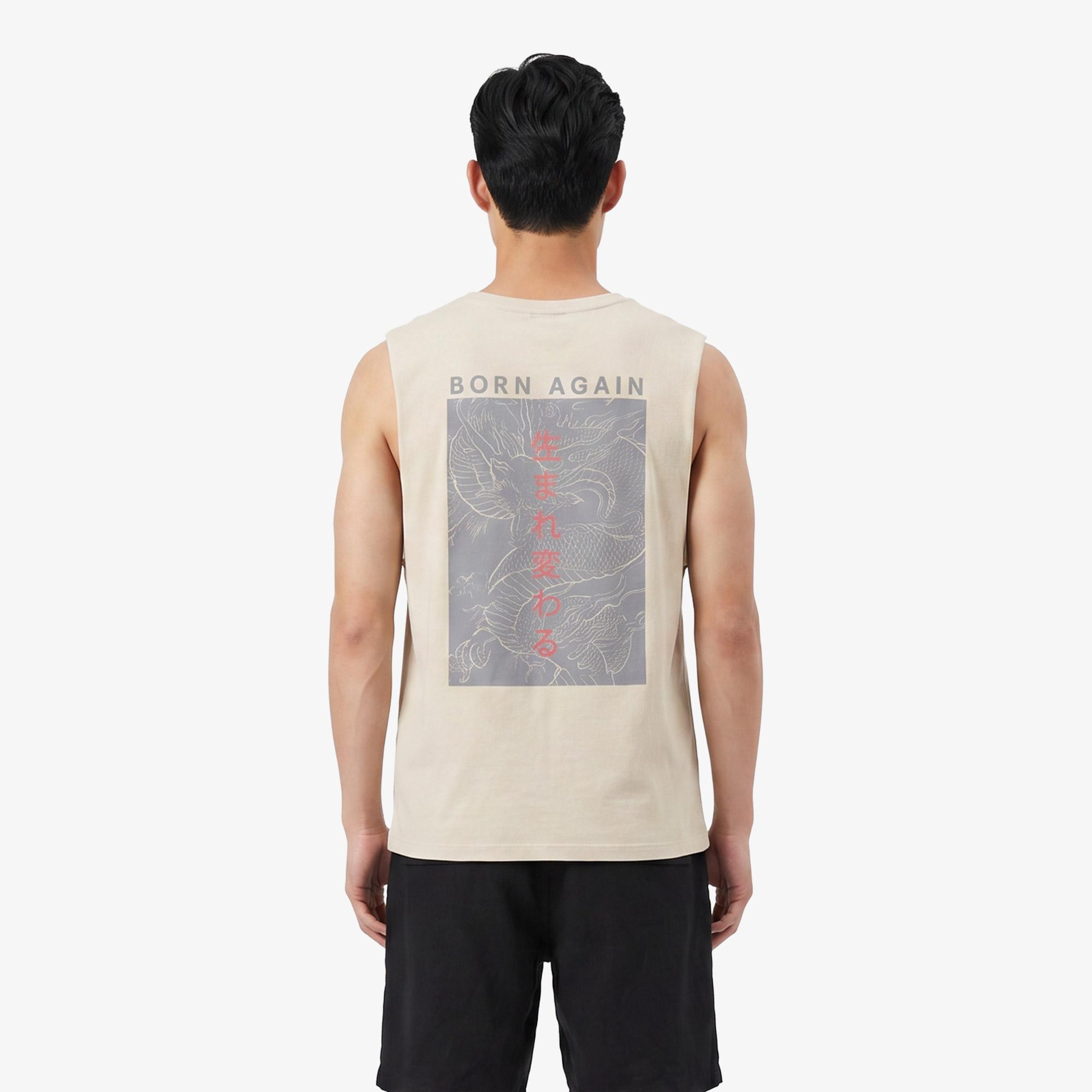 UNITED4 Regular Fit Erkek Krem T-Shirt