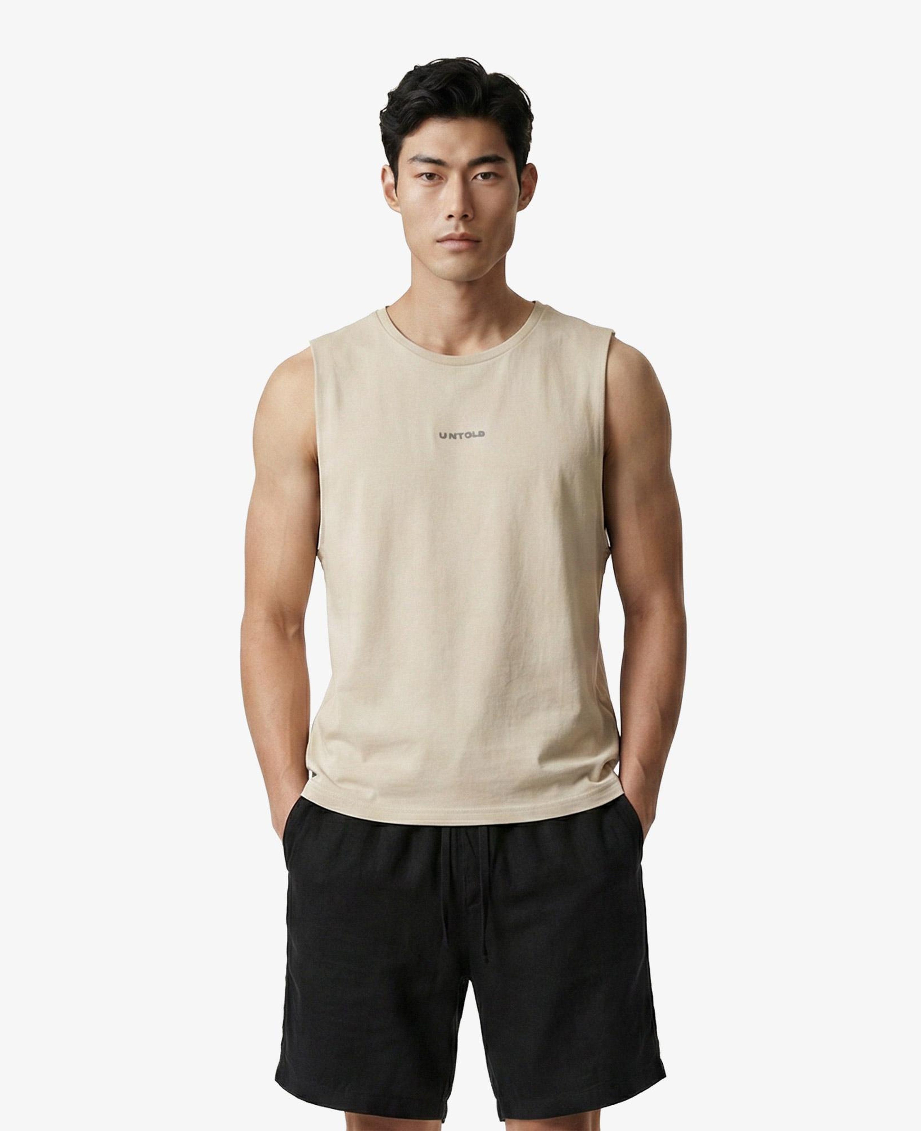 UNITED4 Regular Fit Erkek Krem T-Shirt