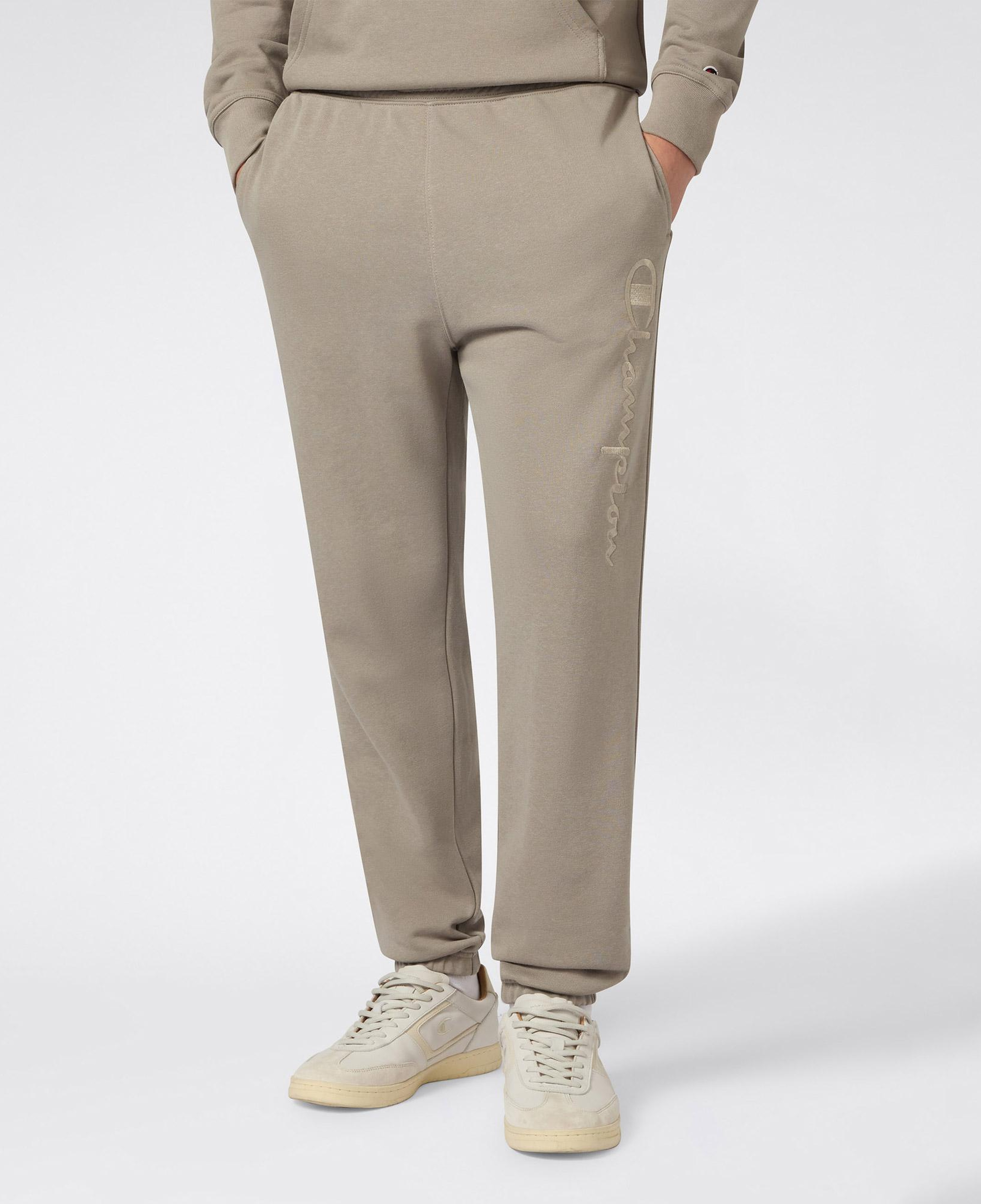 Champion Elastic Cuff Pants Erkek Gri Eşofman Altı