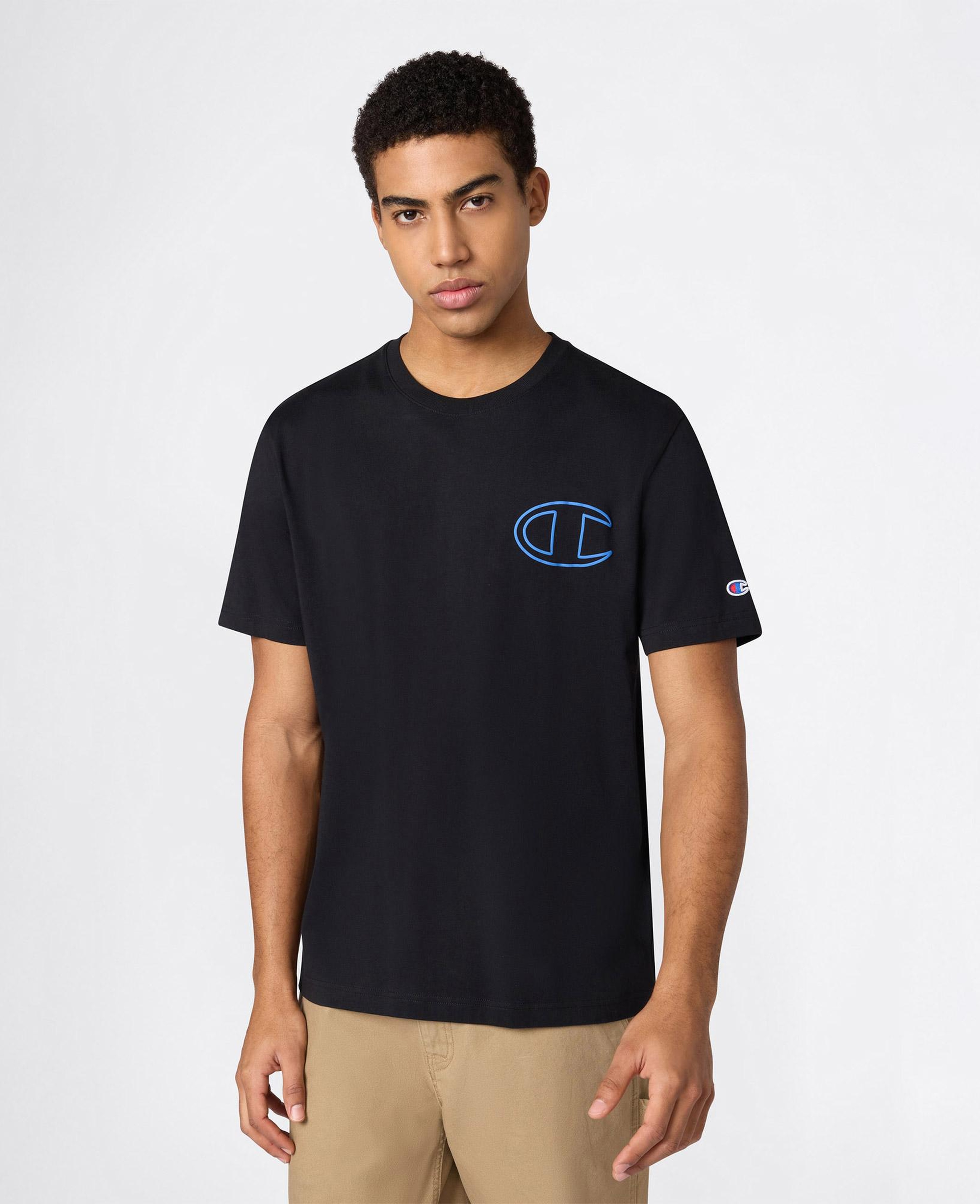 Champion Relaxed Fit Erkek Siyah T-Shirt