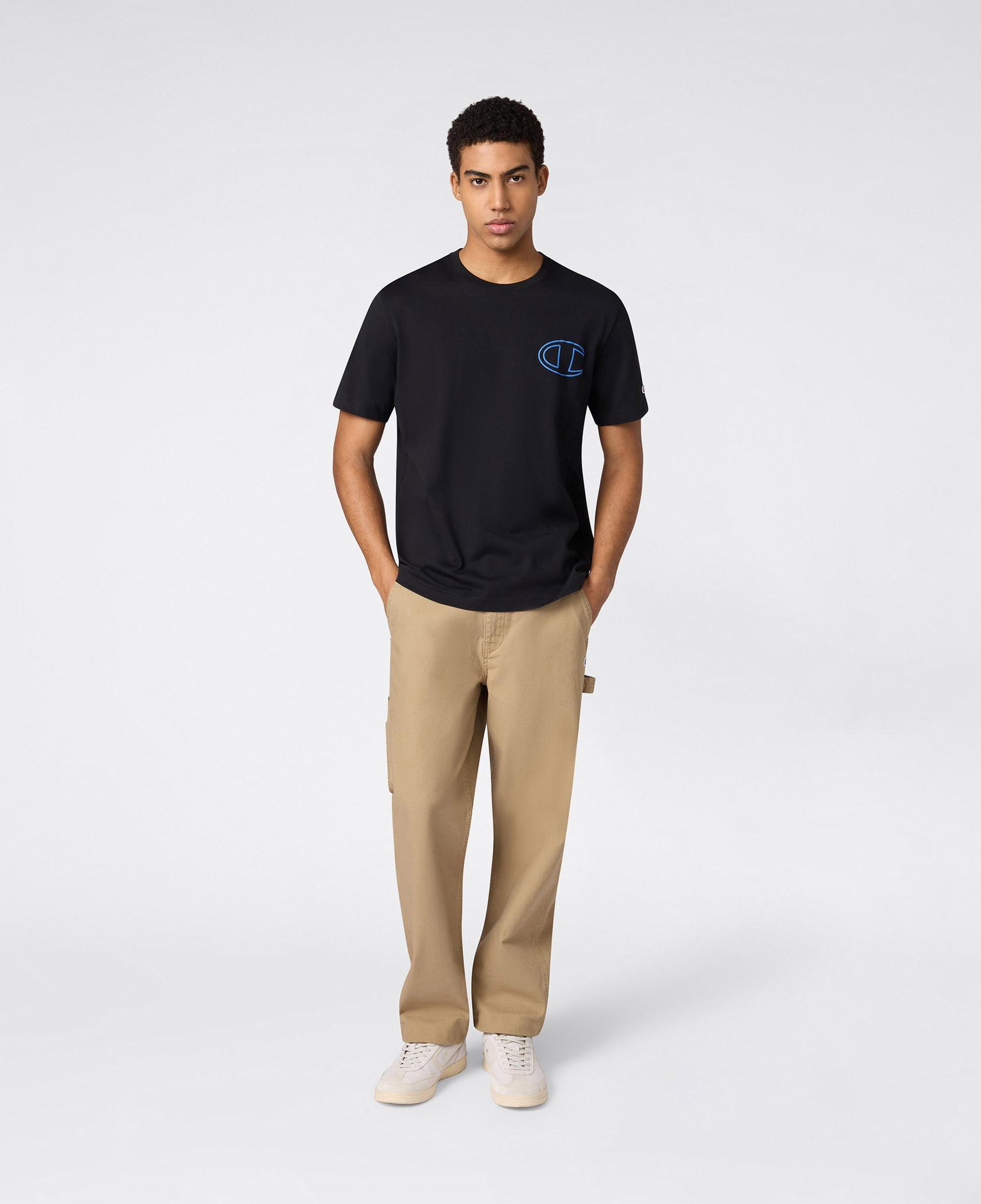 Champion Relaxed Fit Erkek Siyah T-Shirt