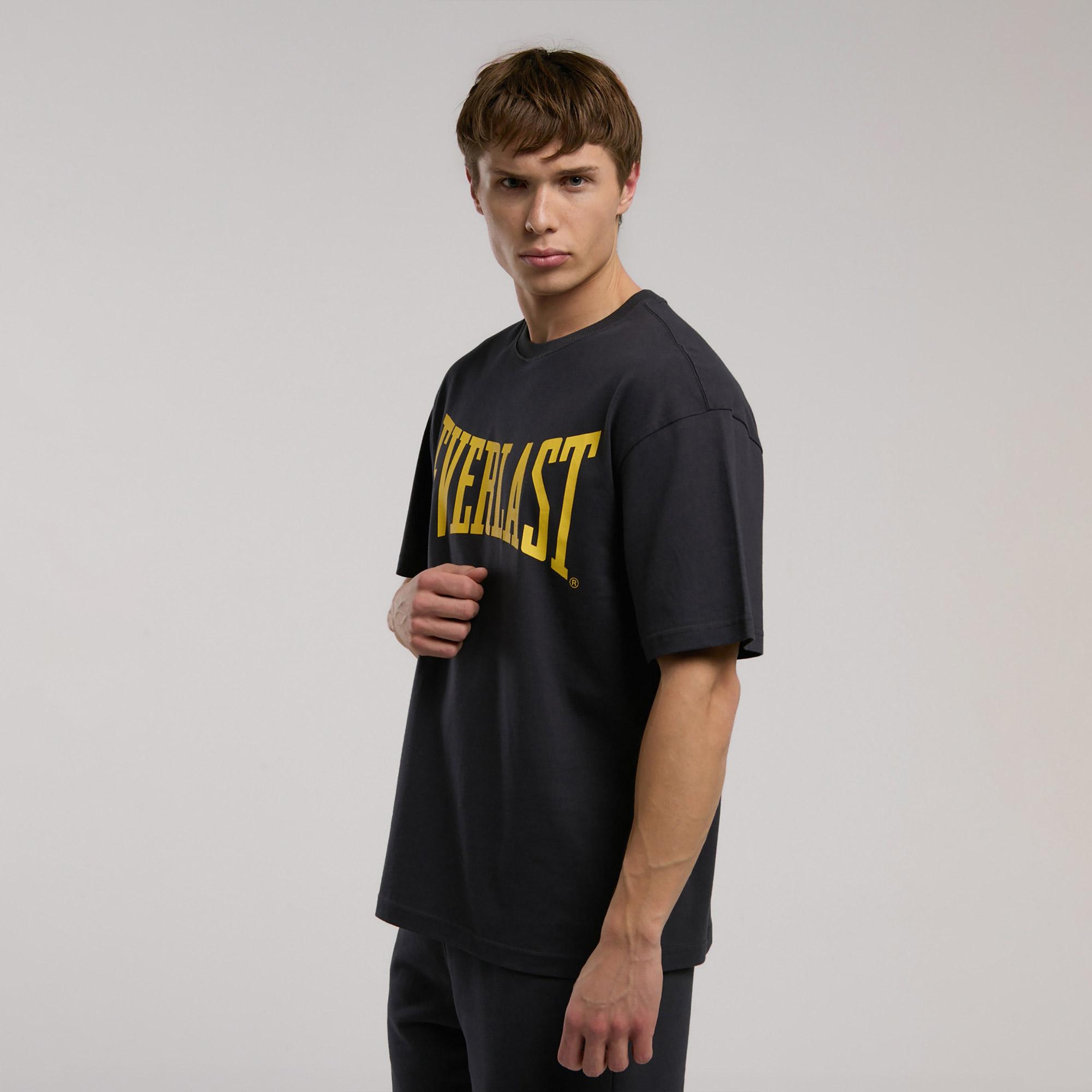 Everlast Ever Classics Comfort Logo Gri Erkek T-Shirt