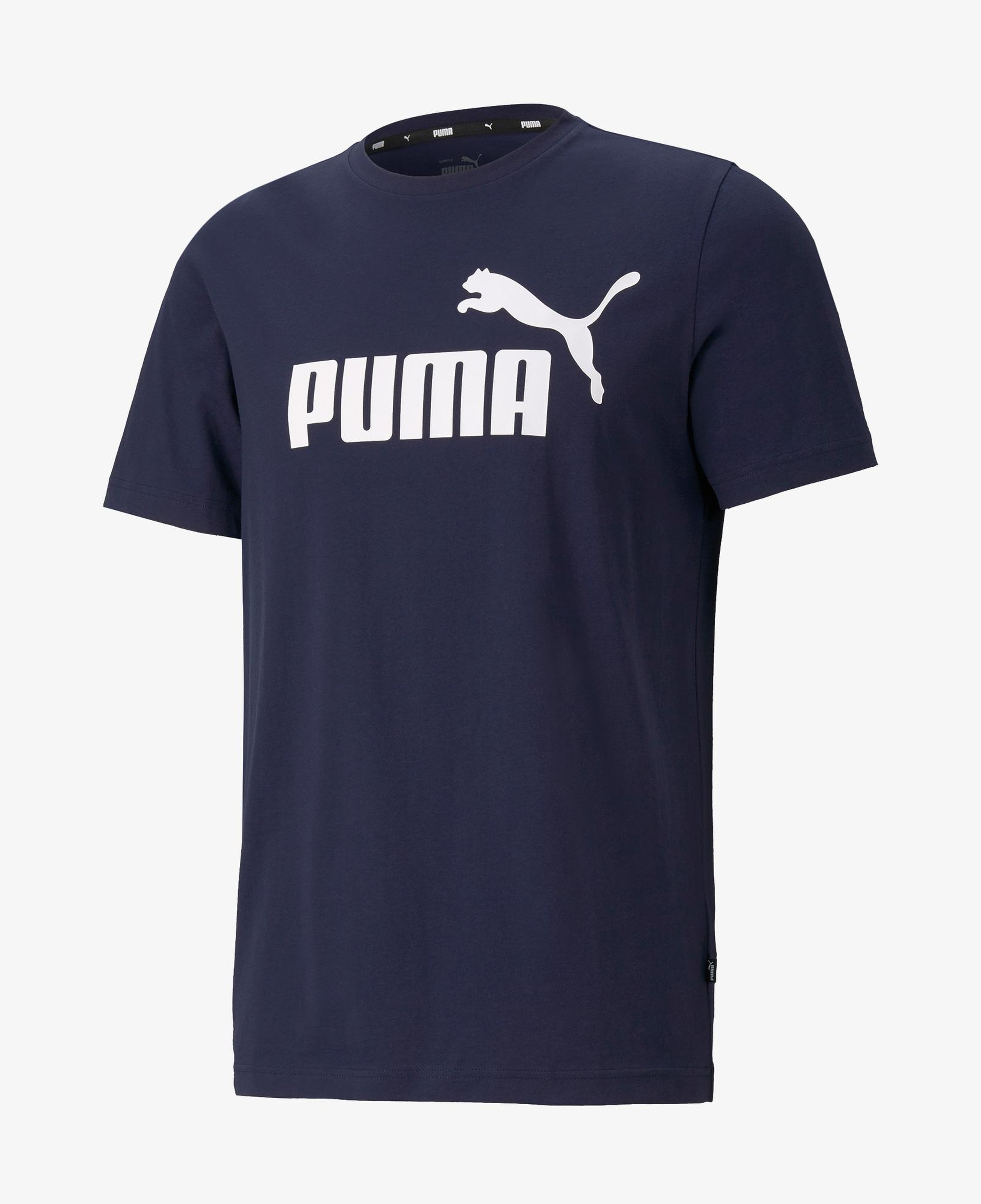 Puma ESS Logo Erkek Lacivert T-Shirt