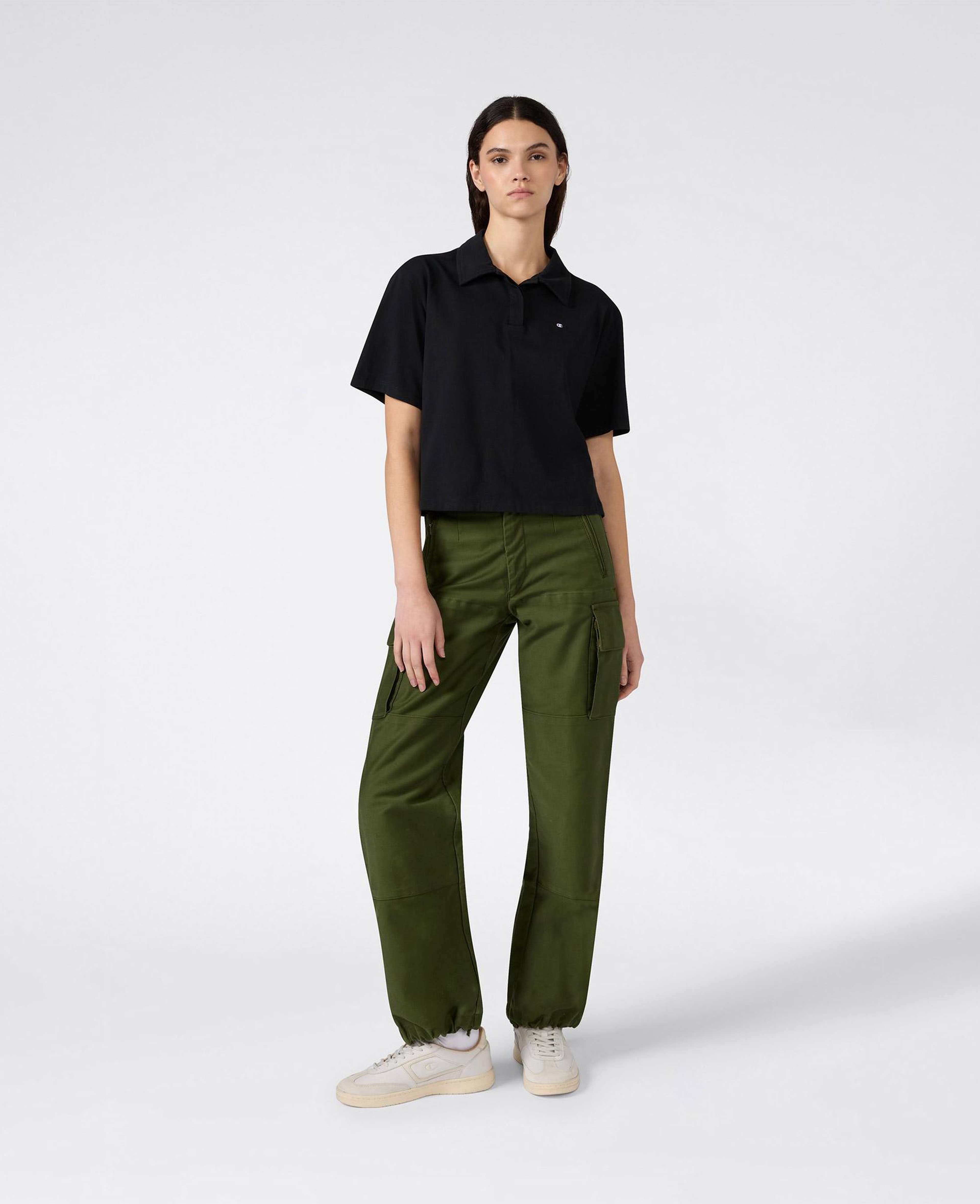 Champion Regular Fit Kadın Siyah T-Shirt
