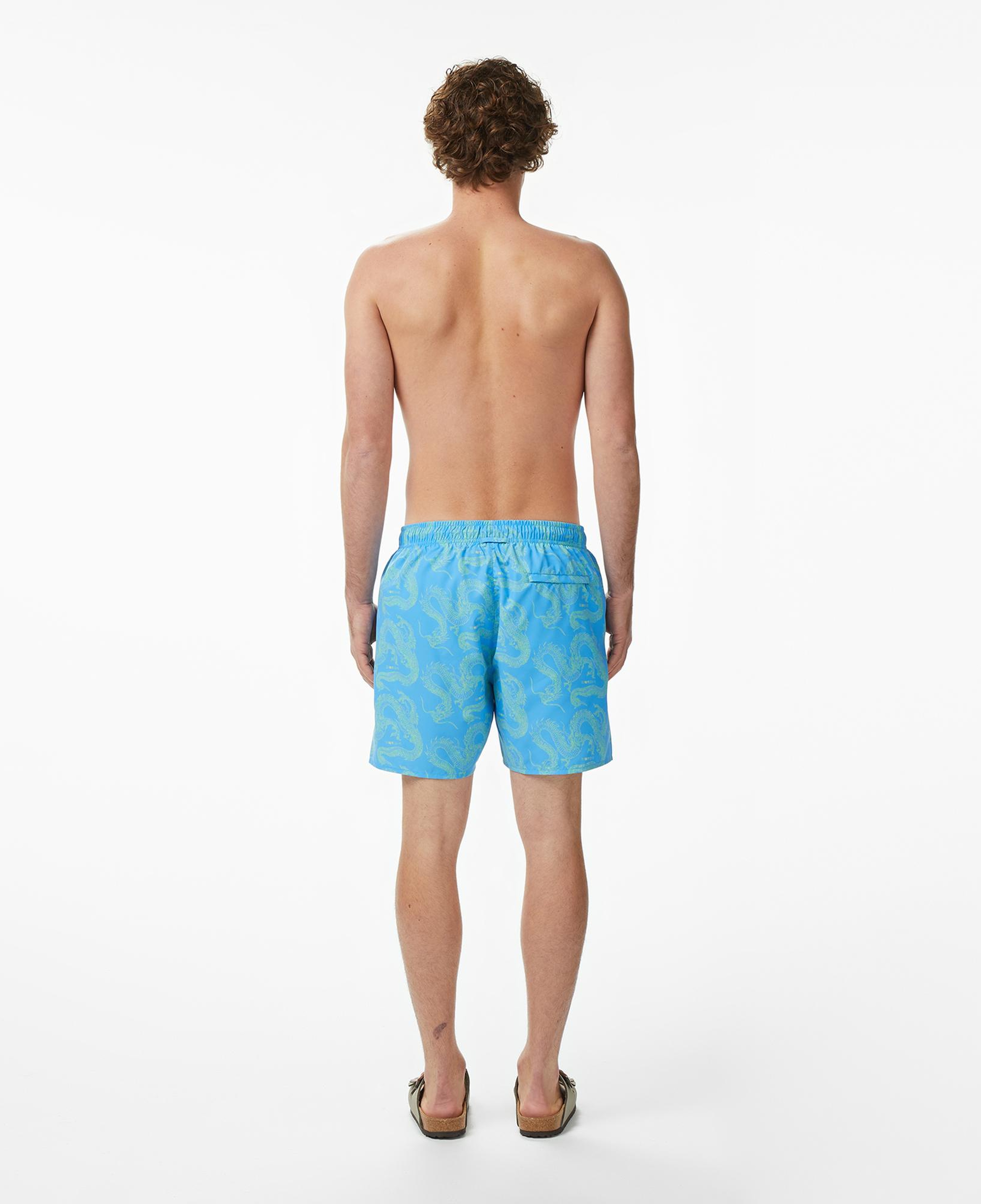 UNITED4 Comfort Fit Erkek Mavi Deniz Şortu