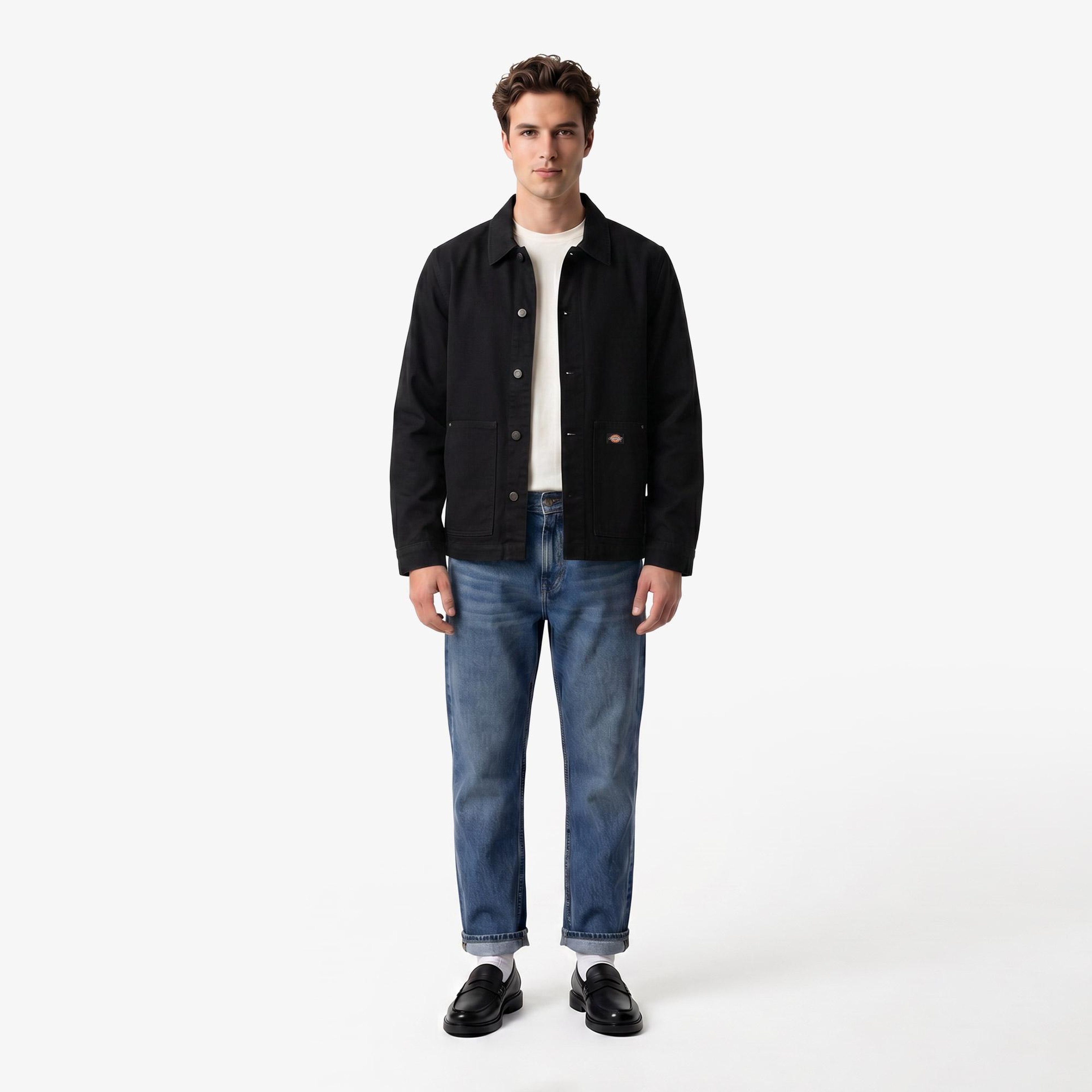 Dickies Unlined Canvas Barn Erkek Siyah Ceket