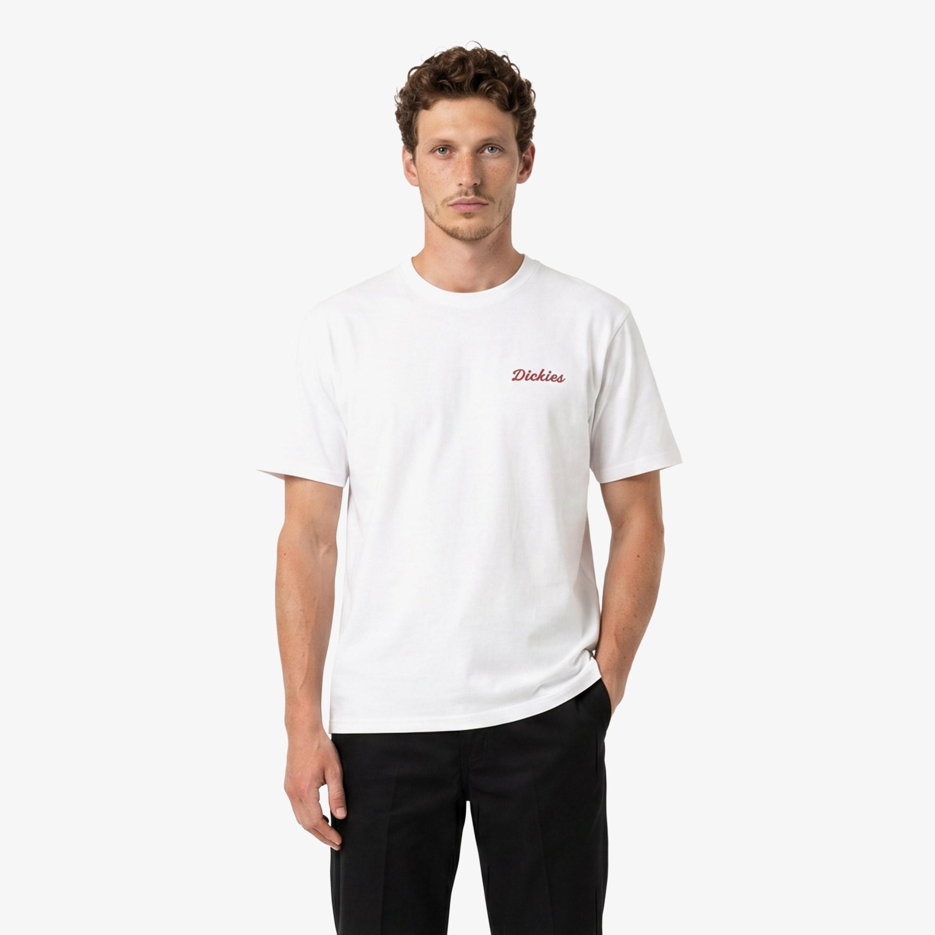 Dickies Wellsville Erkek Beyaz T-Shirt