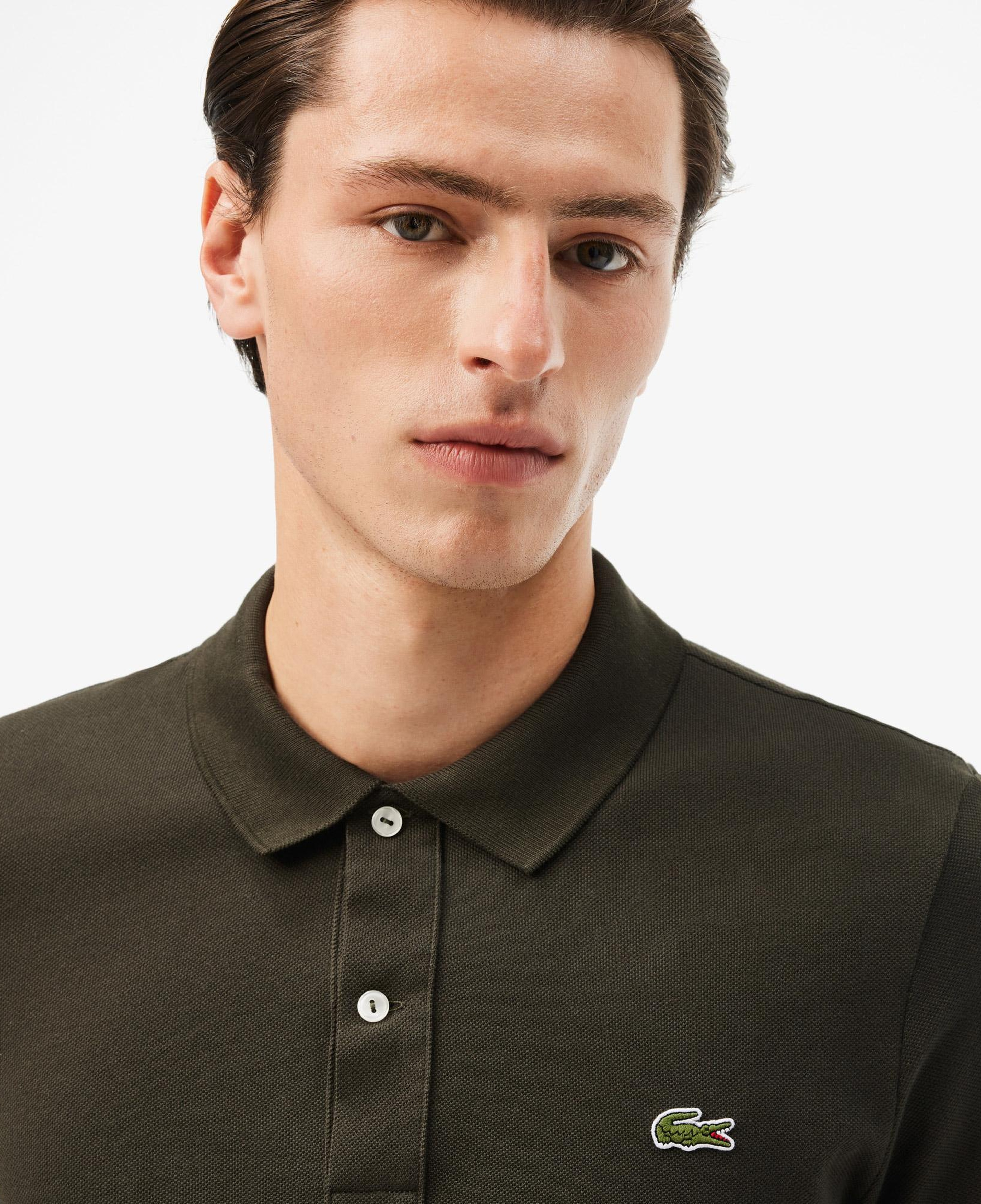 L.12.12 Erkek Slim Fit Haki Polo